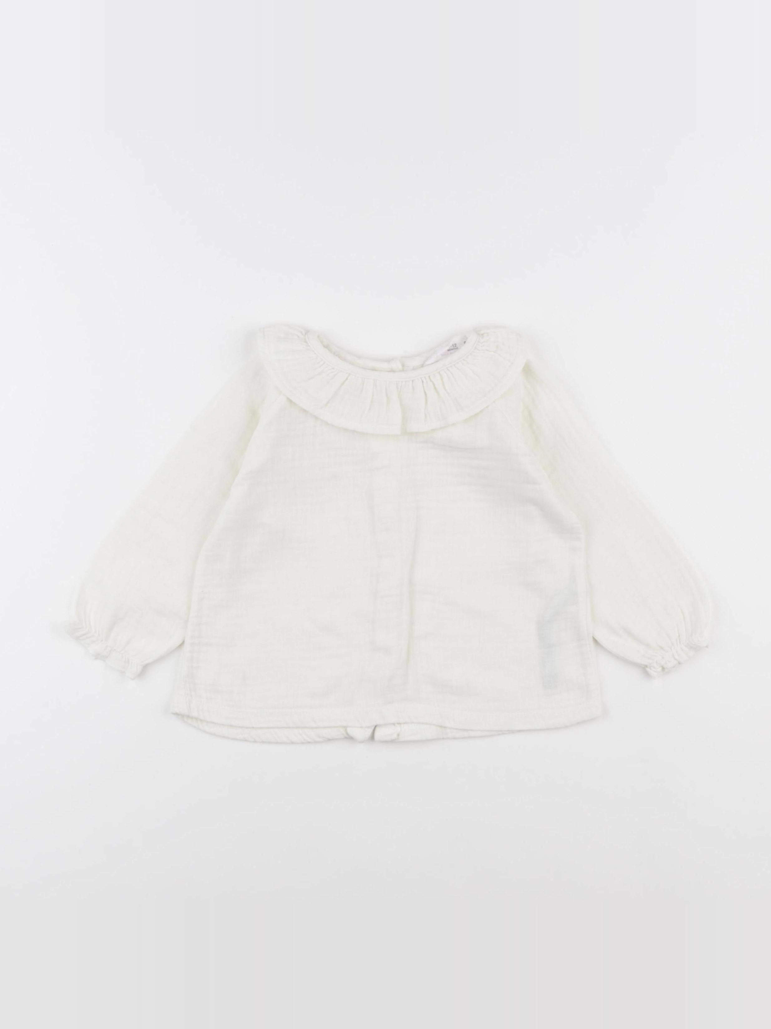 Zara - blouse beige - 9/12 mois