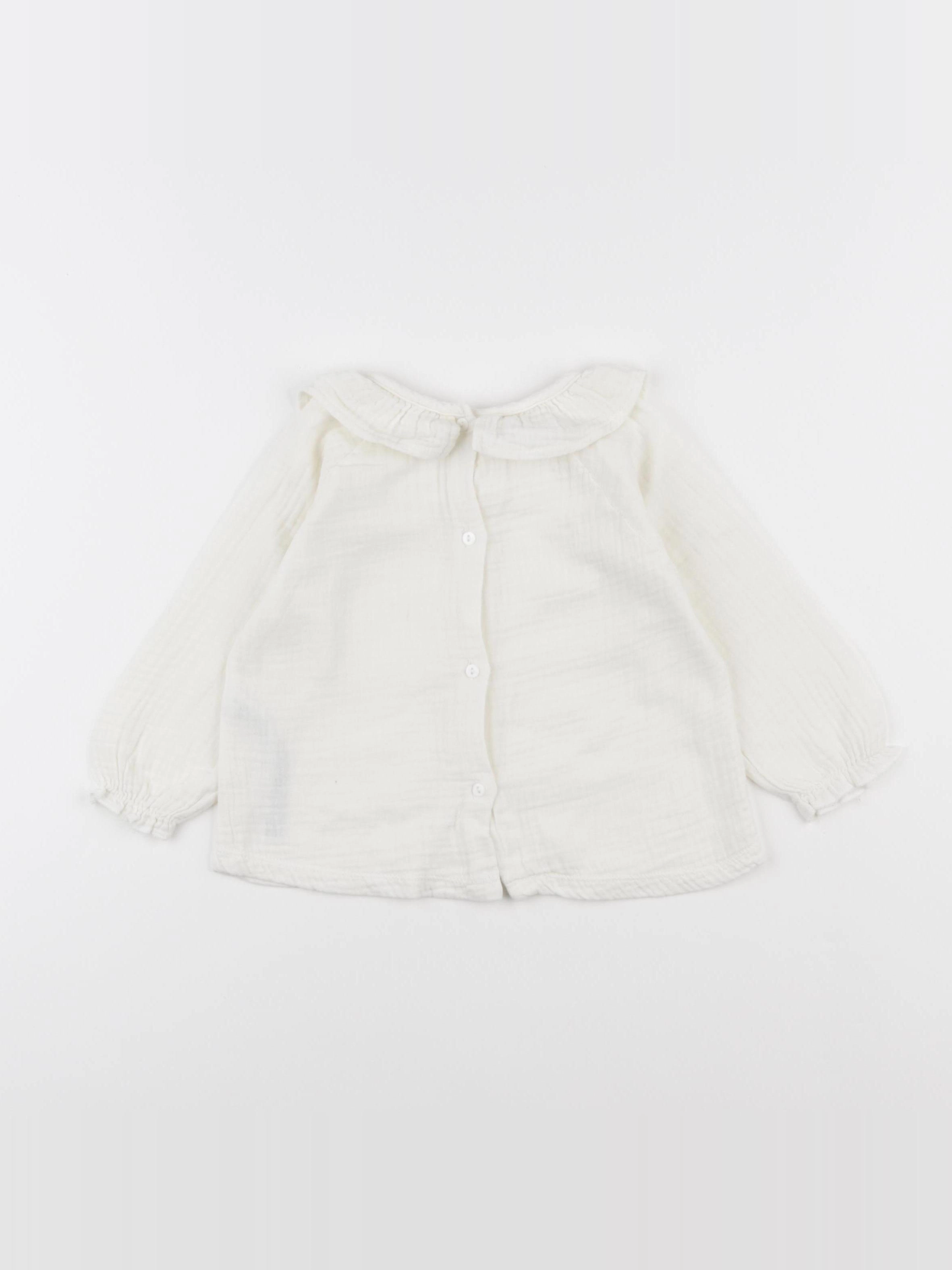 Zara - blouse beige - 9/12 mois