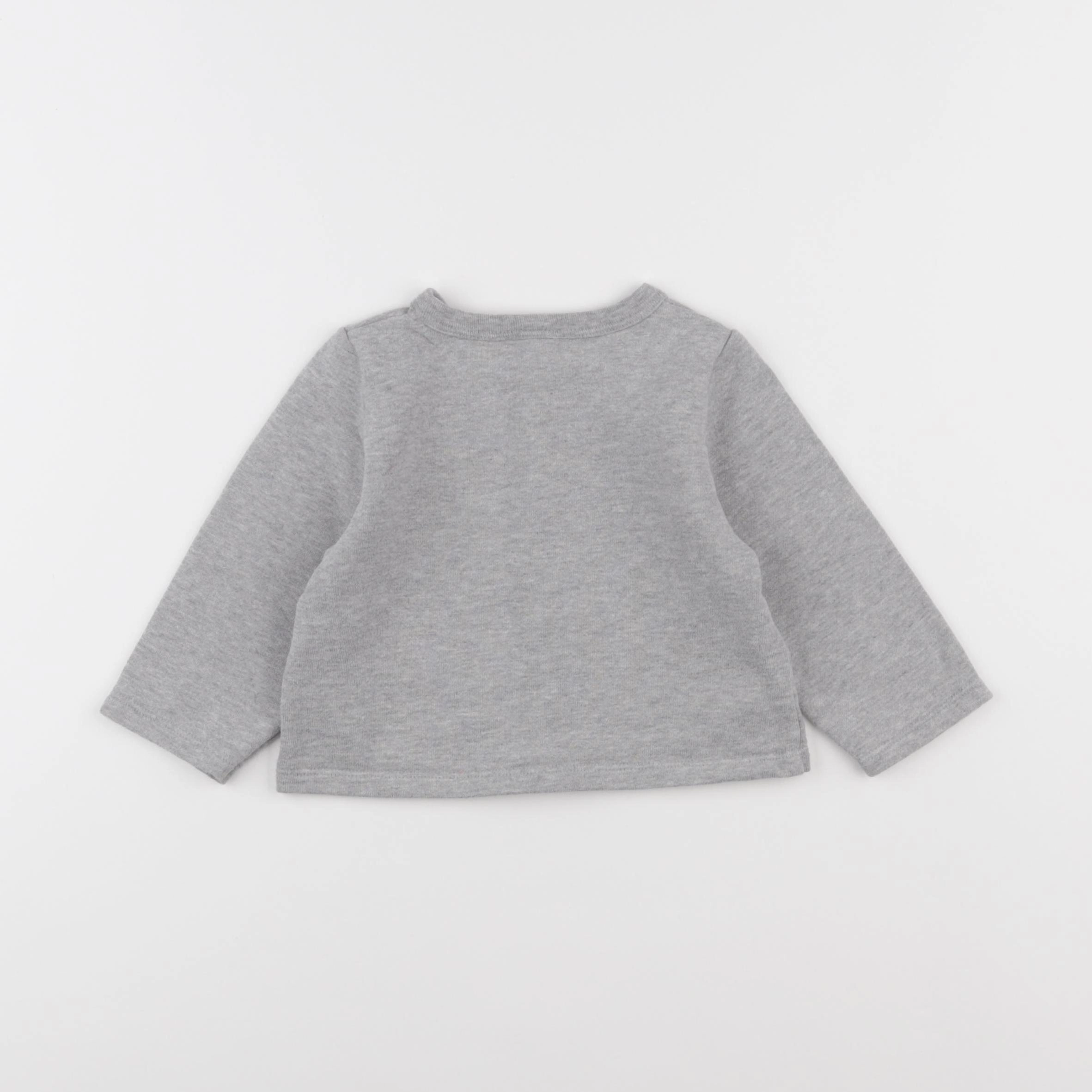 Petit Bateau - gilet gris - 18 mois
