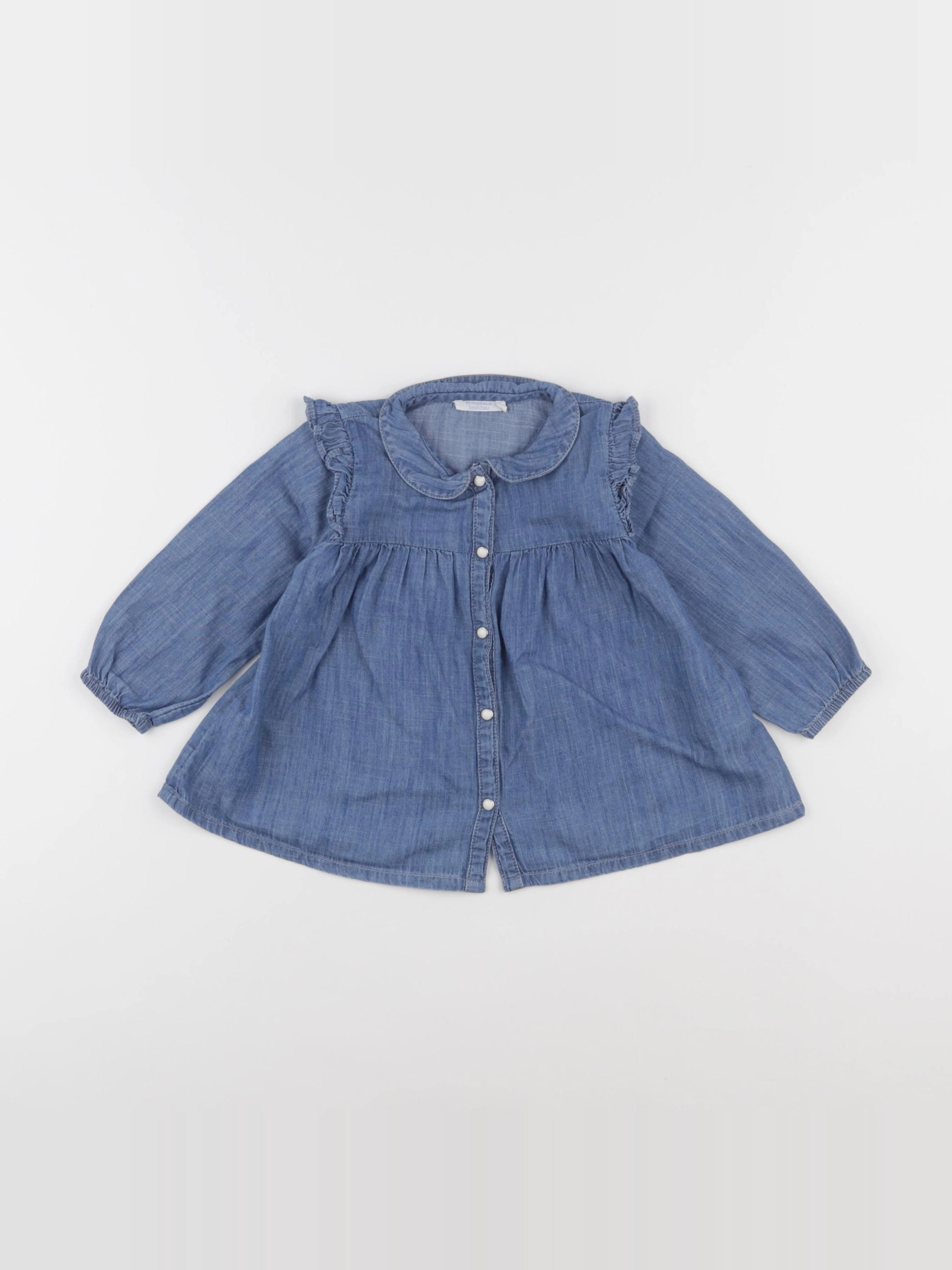 Boutchou - blouse bleu - 18 mois