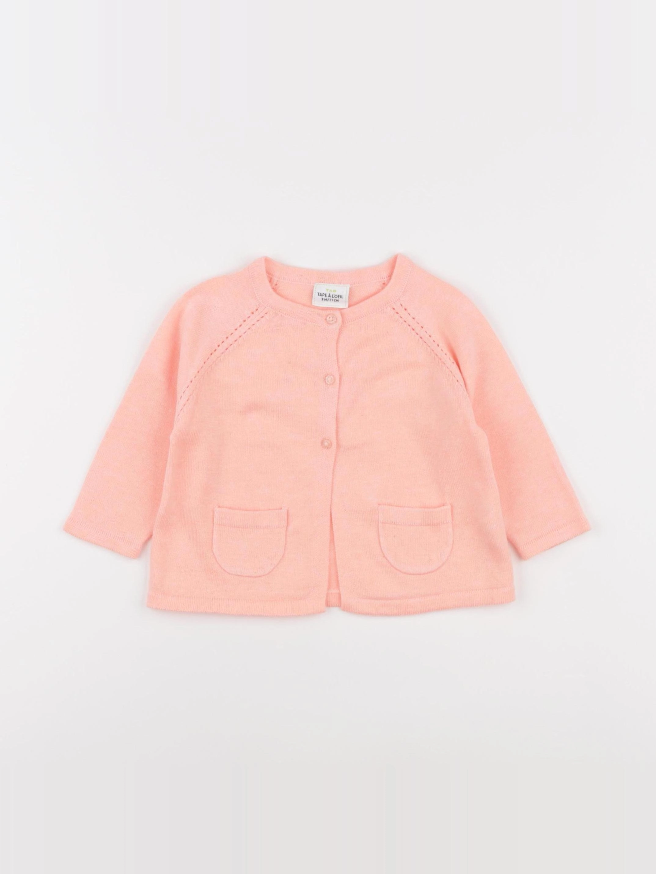 Tape à l'oeil - gilet orange fluo - 9 mois