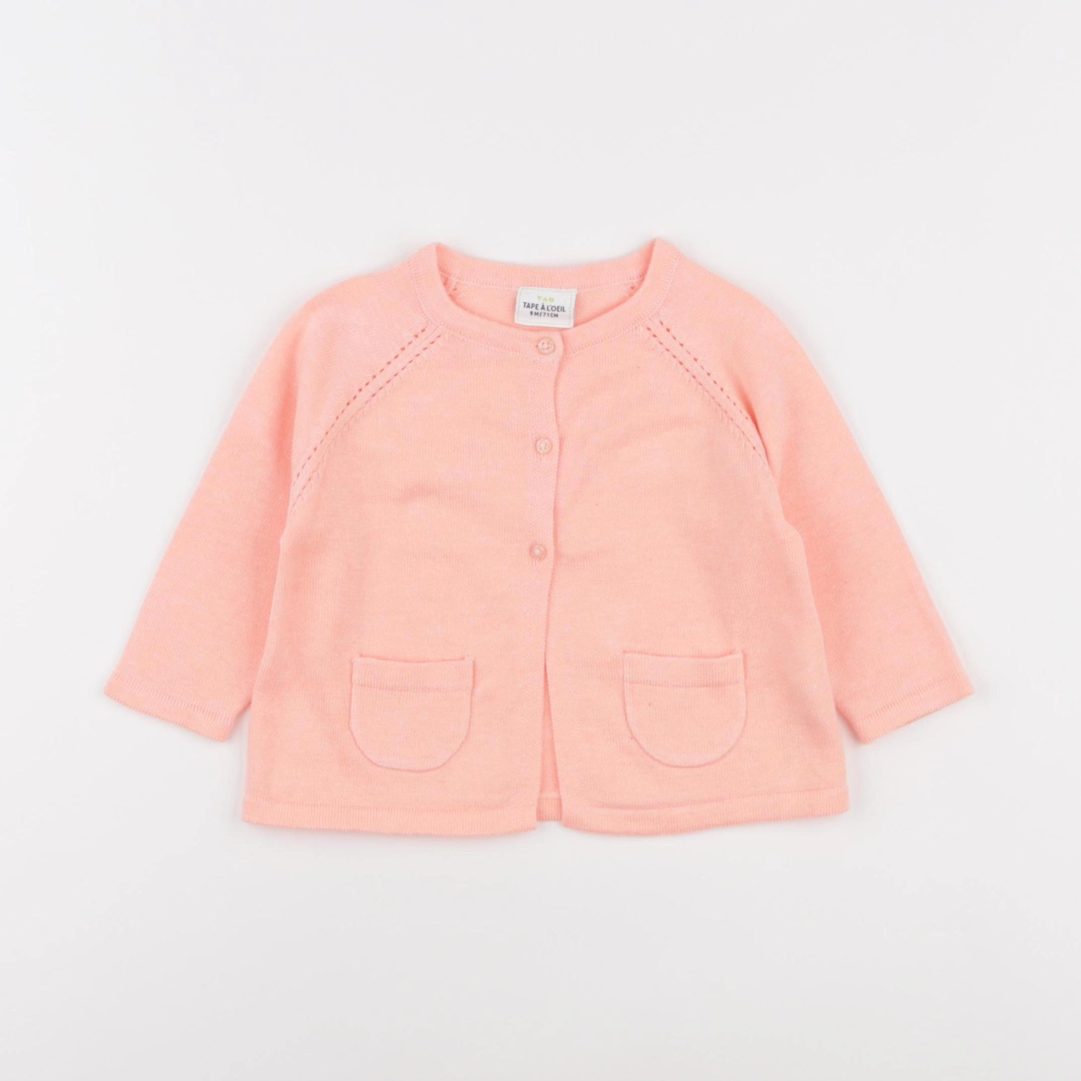 Tape à l'oeil - gilet orange fluo - 9 mois