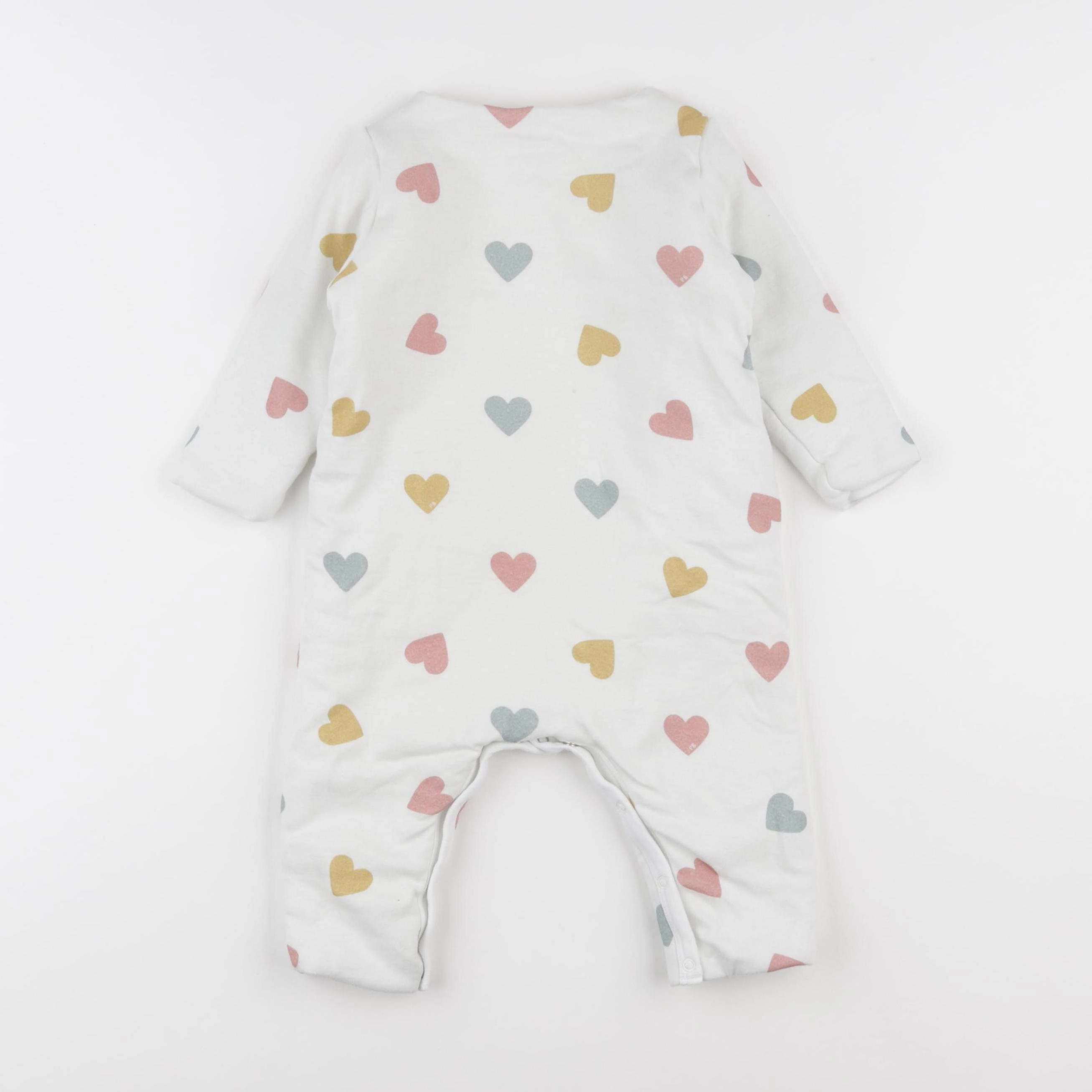 Petit Bateau - sur-pyjama blanc - 12 mois