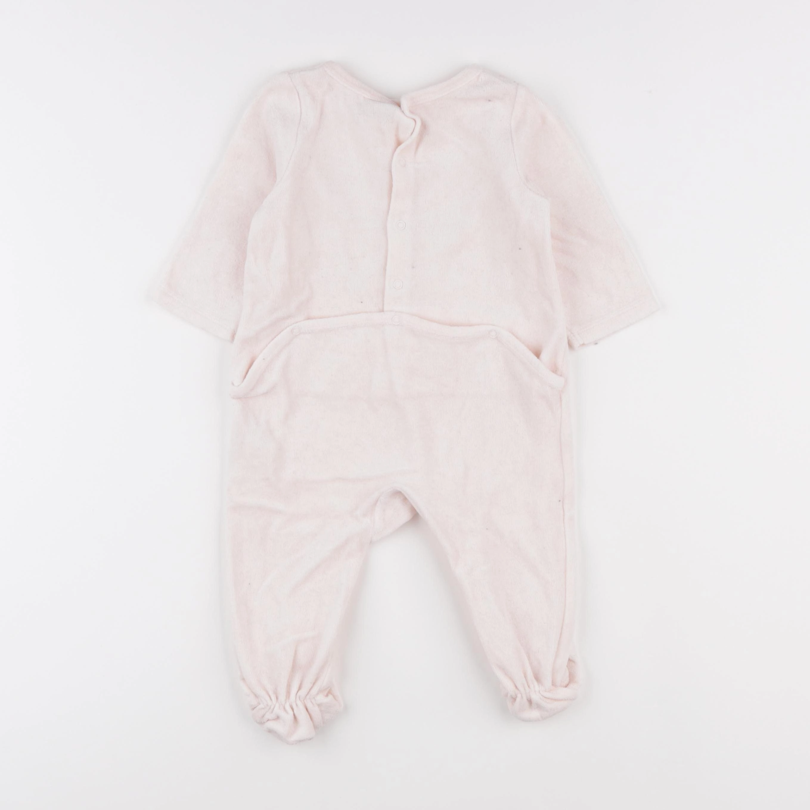 Tape à l'oeil - pyjama velours rose - 9 mois