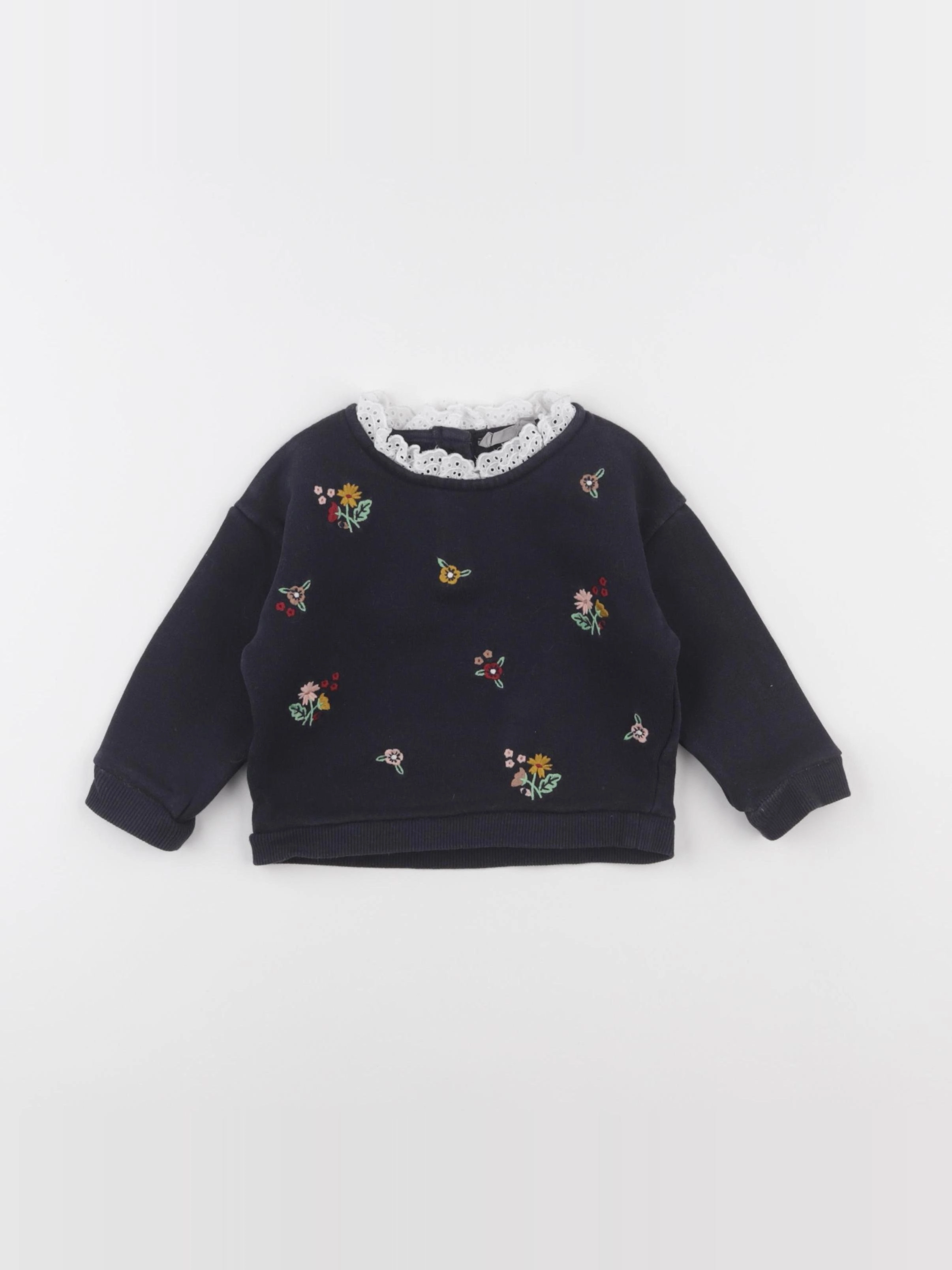 Boutchou - sweat bleu - 12 mois