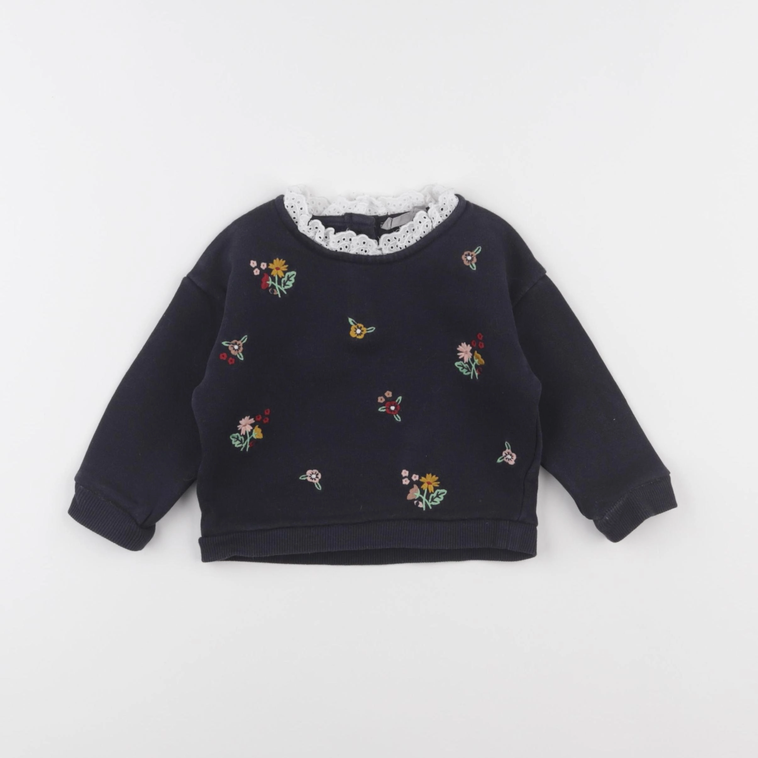 Boutchou - sweat bleu - 12 mois