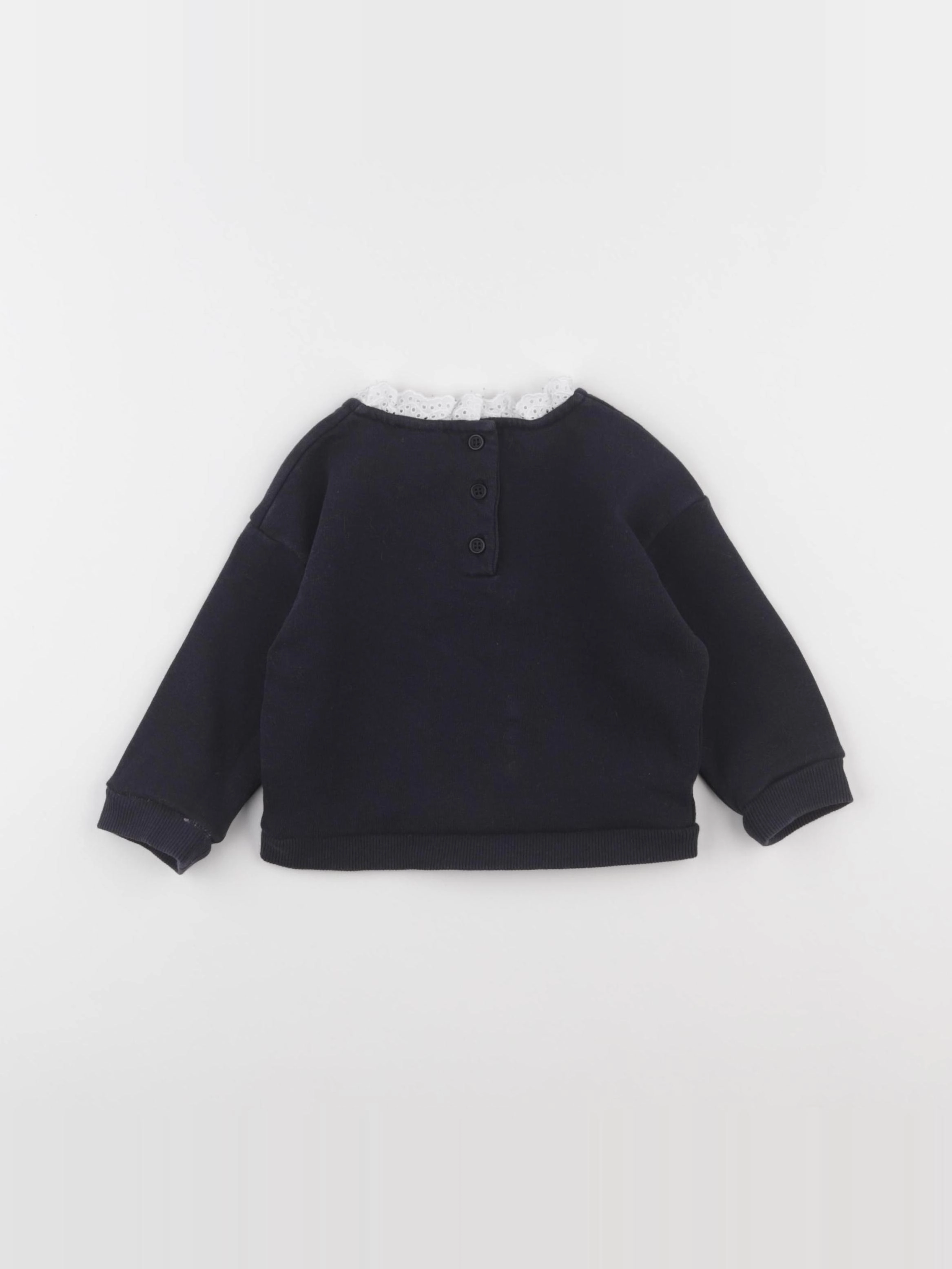 Boutchou - sweat bleu - 12 mois