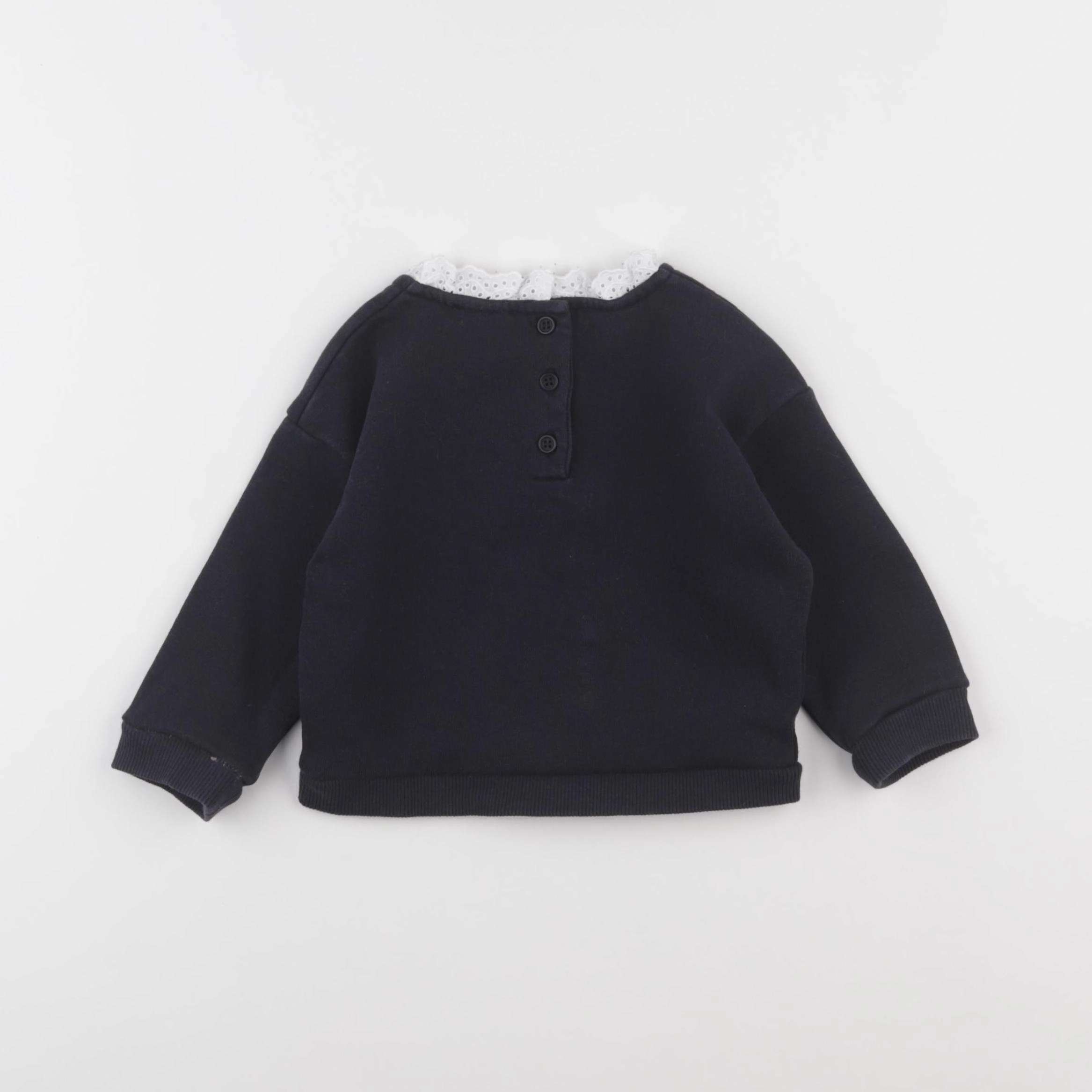 Boutchou - sweat bleu - 12 mois
