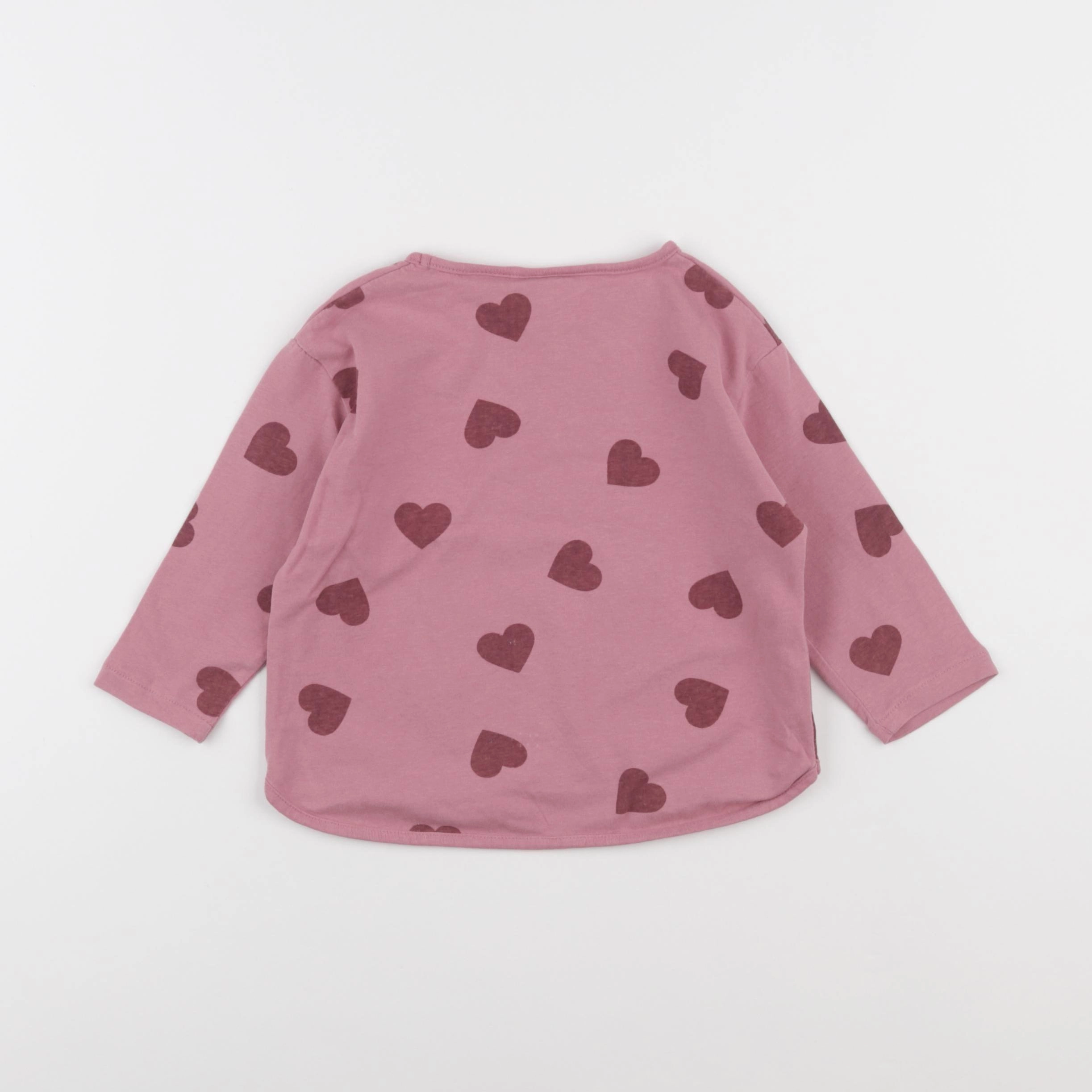 Zara - tee-shirt rose - 9/12 mois
