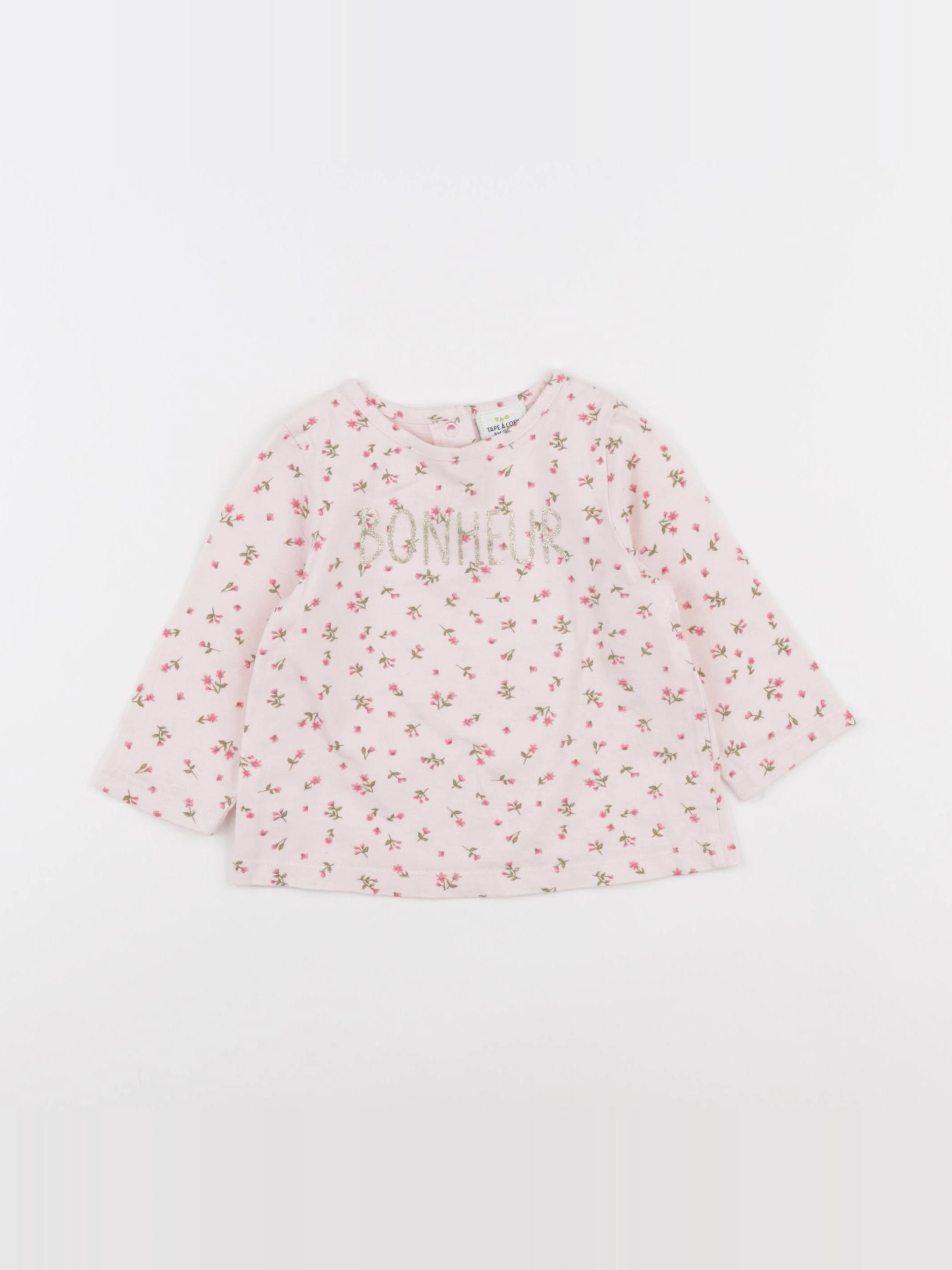 Tape à l'oeil - tee-shirt rose - 9 mois