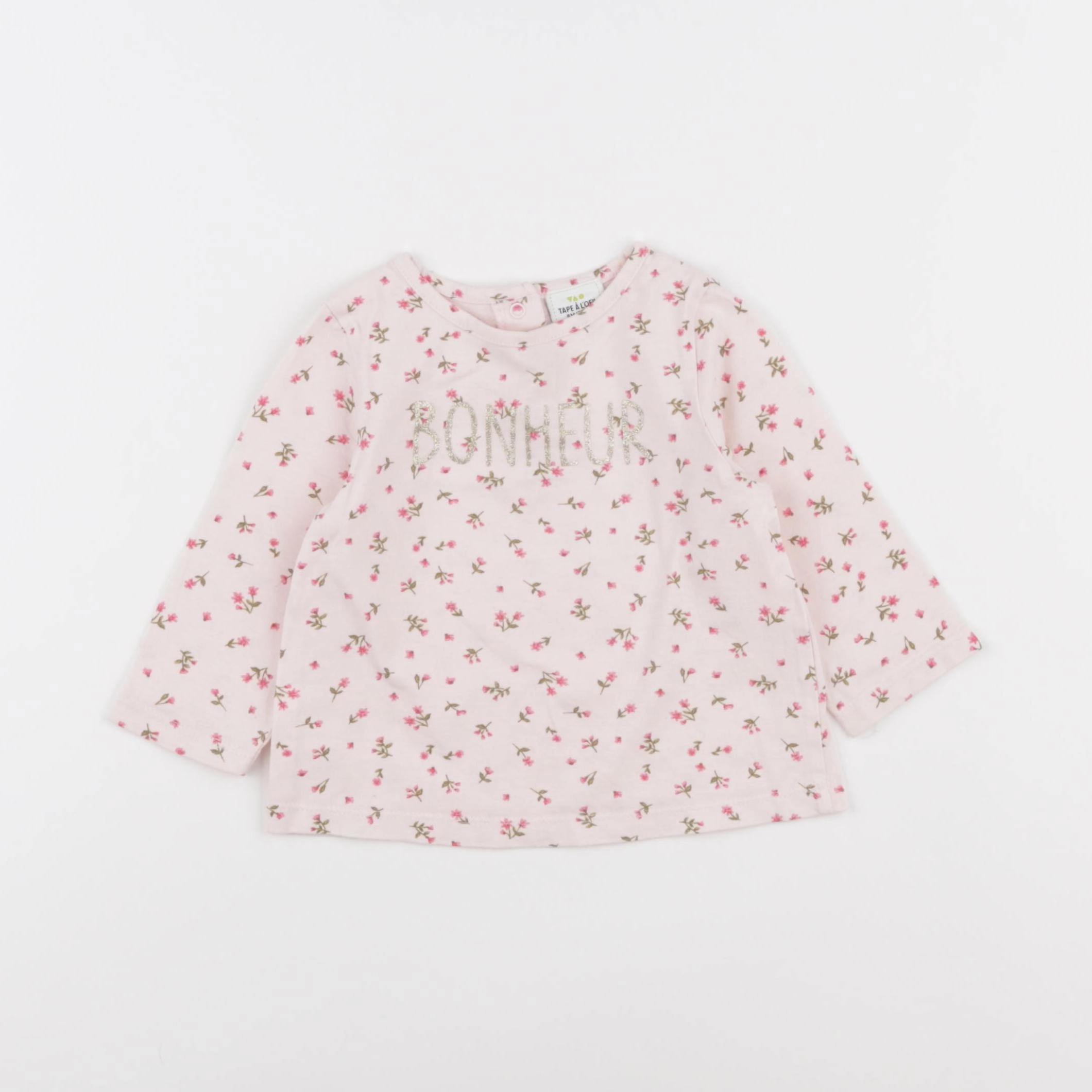 Tape à l'oeil - tee-shirt rose - 9 mois
