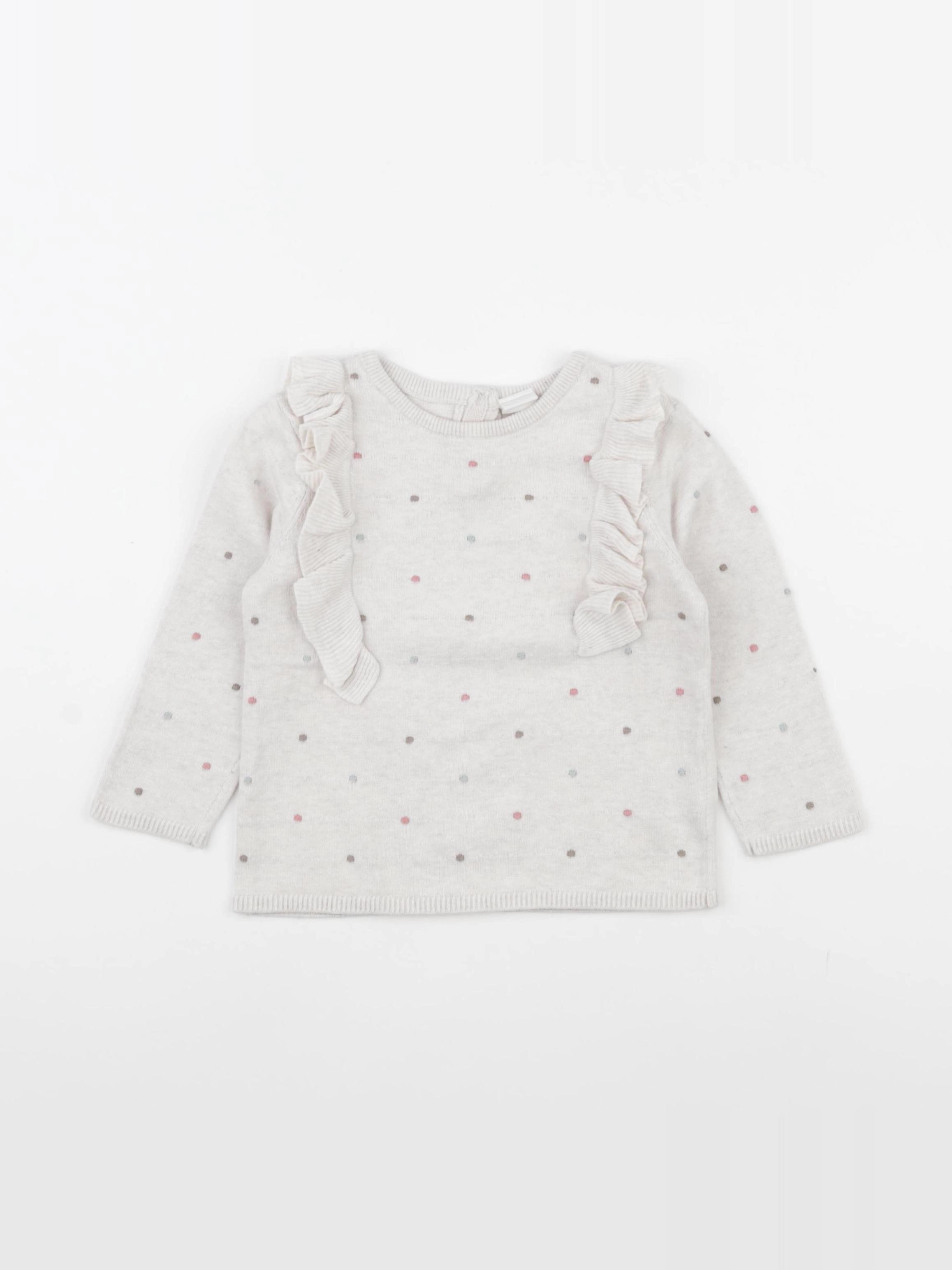 H&M - pull beige - 9/12 mois