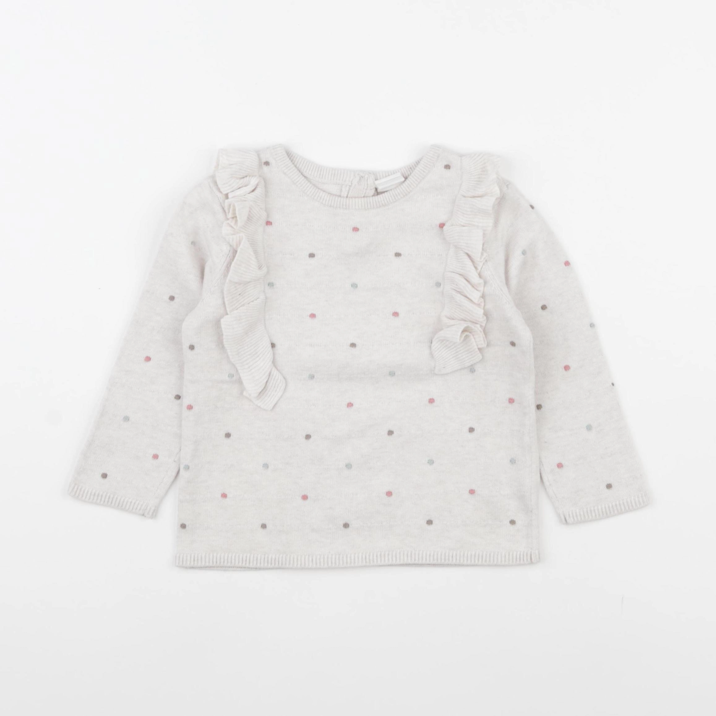 H&M - pull beige - 9/12 mois