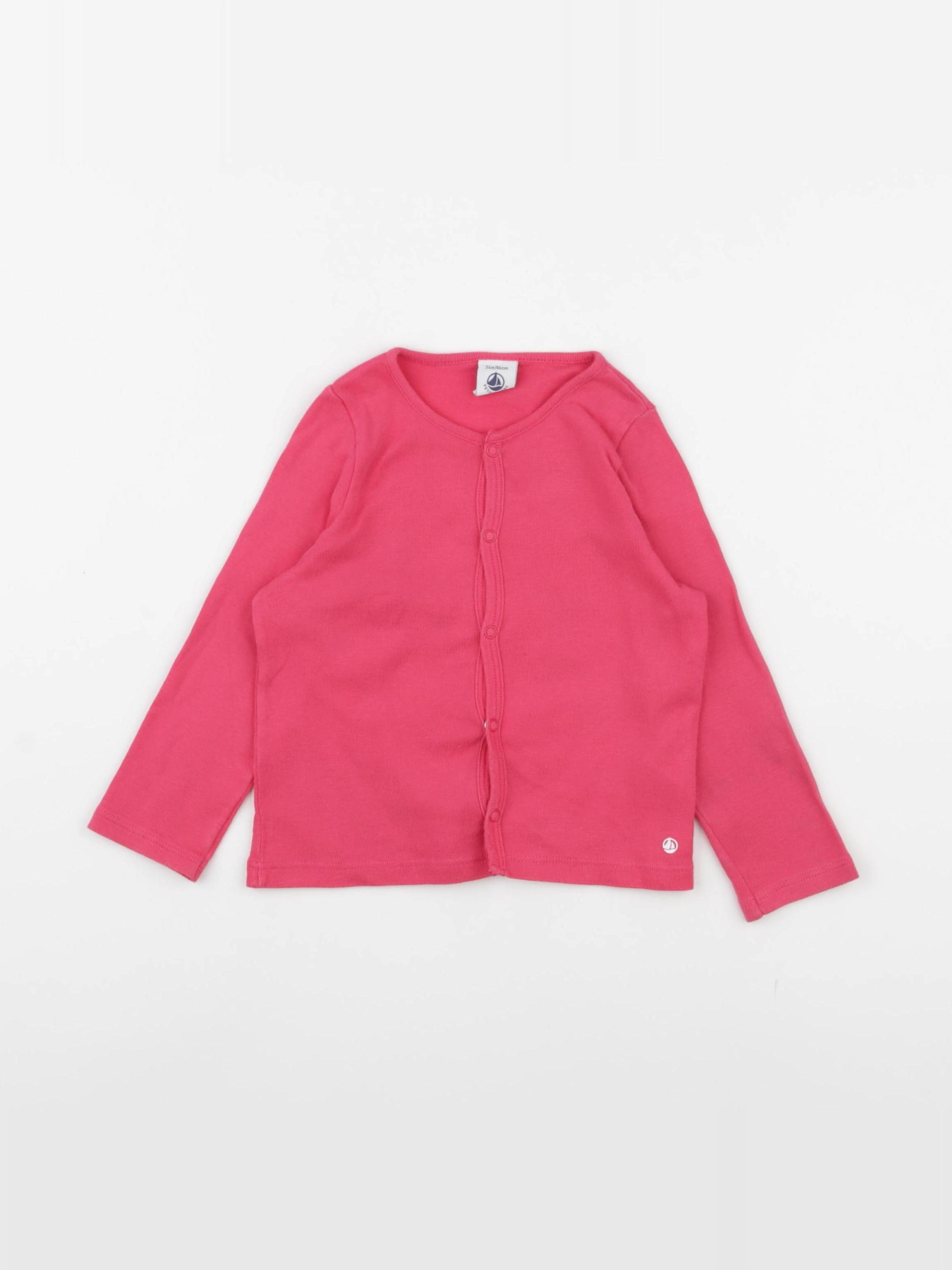 Petit Bateau - tee-shirt rose - 24 mois