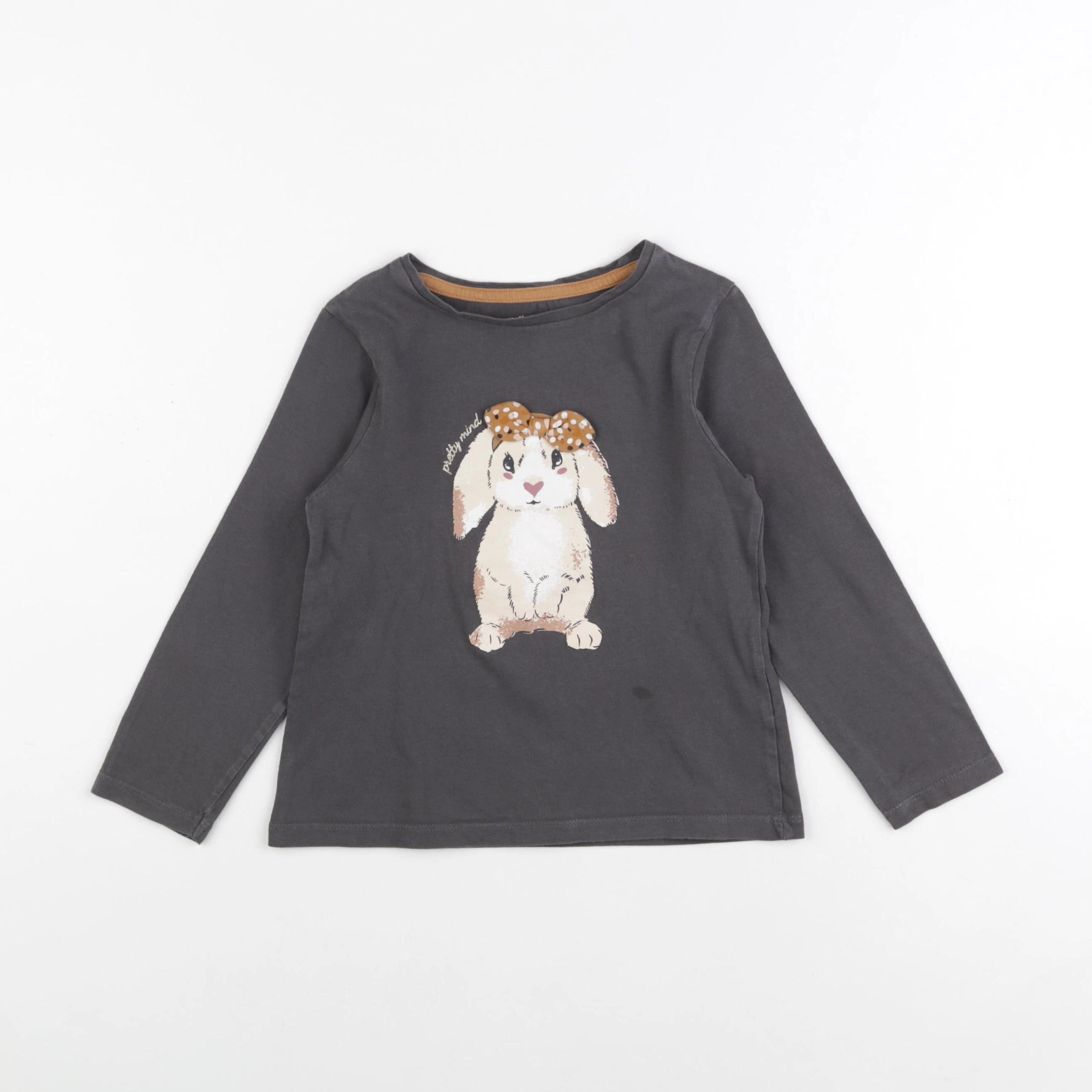 Vertbaudet - tee-shirt gris - 6 ans