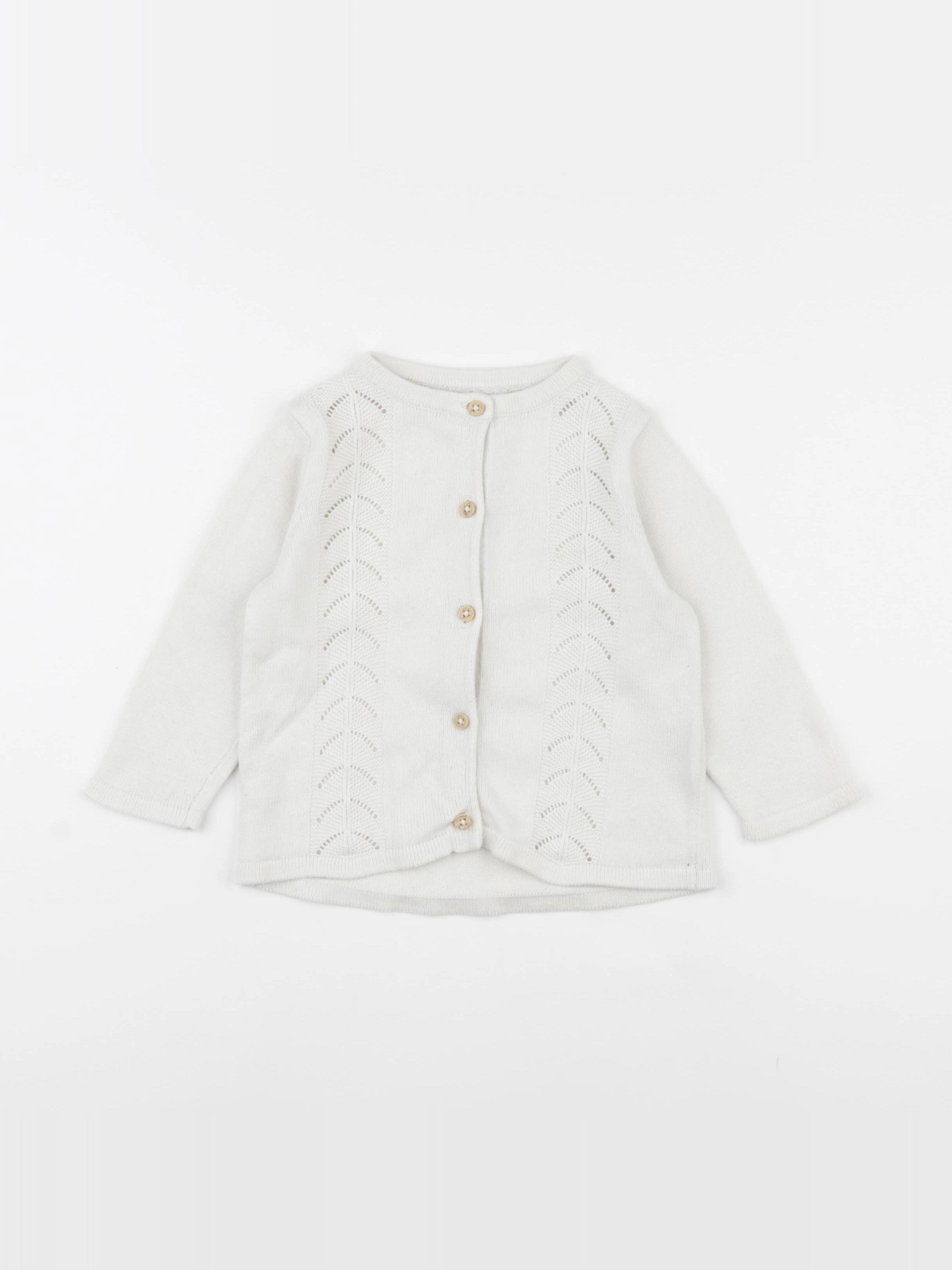 Tape à l'oeil - gilet blanc - 24 mois