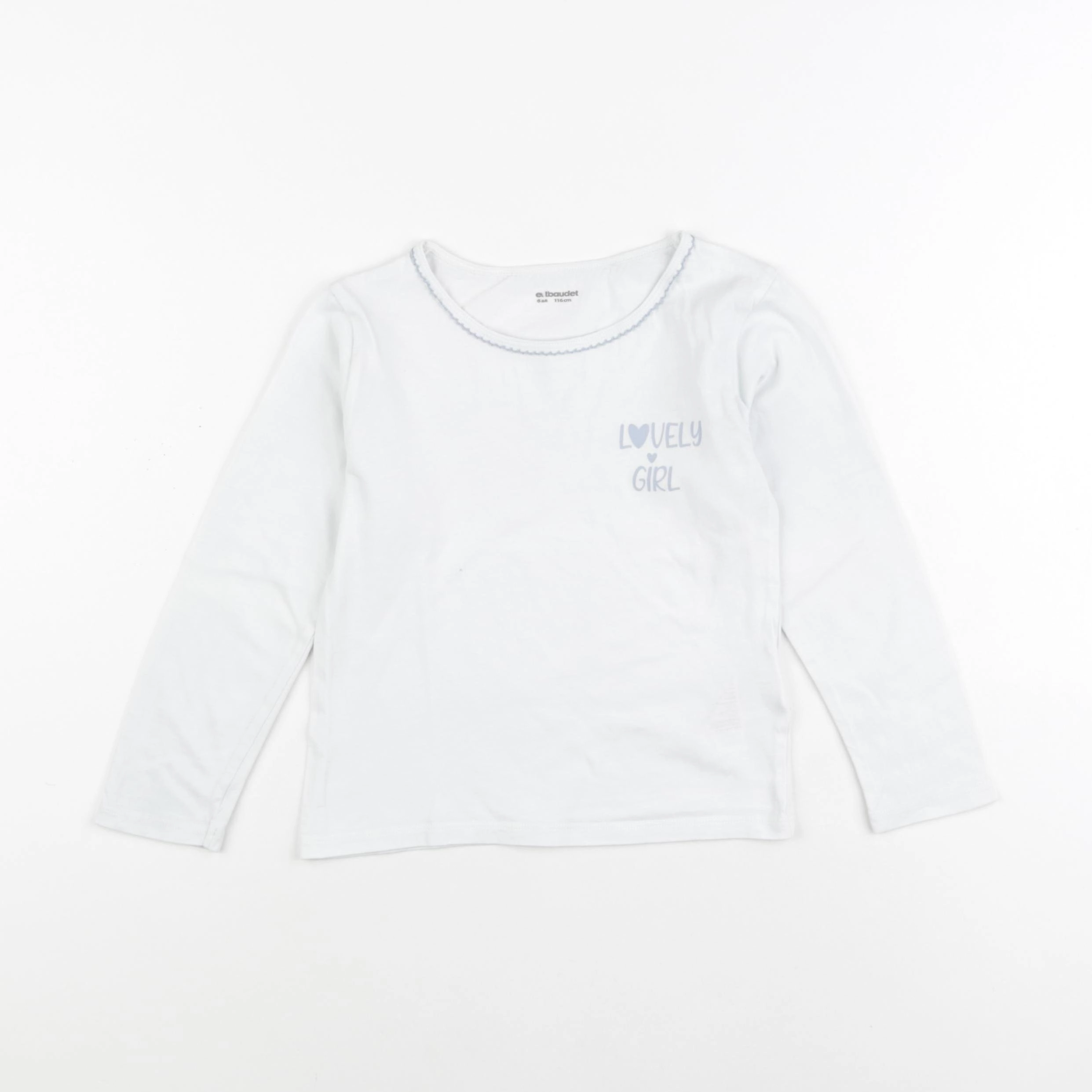 Vertbaudet - maillot de corps blanc - 6 ans