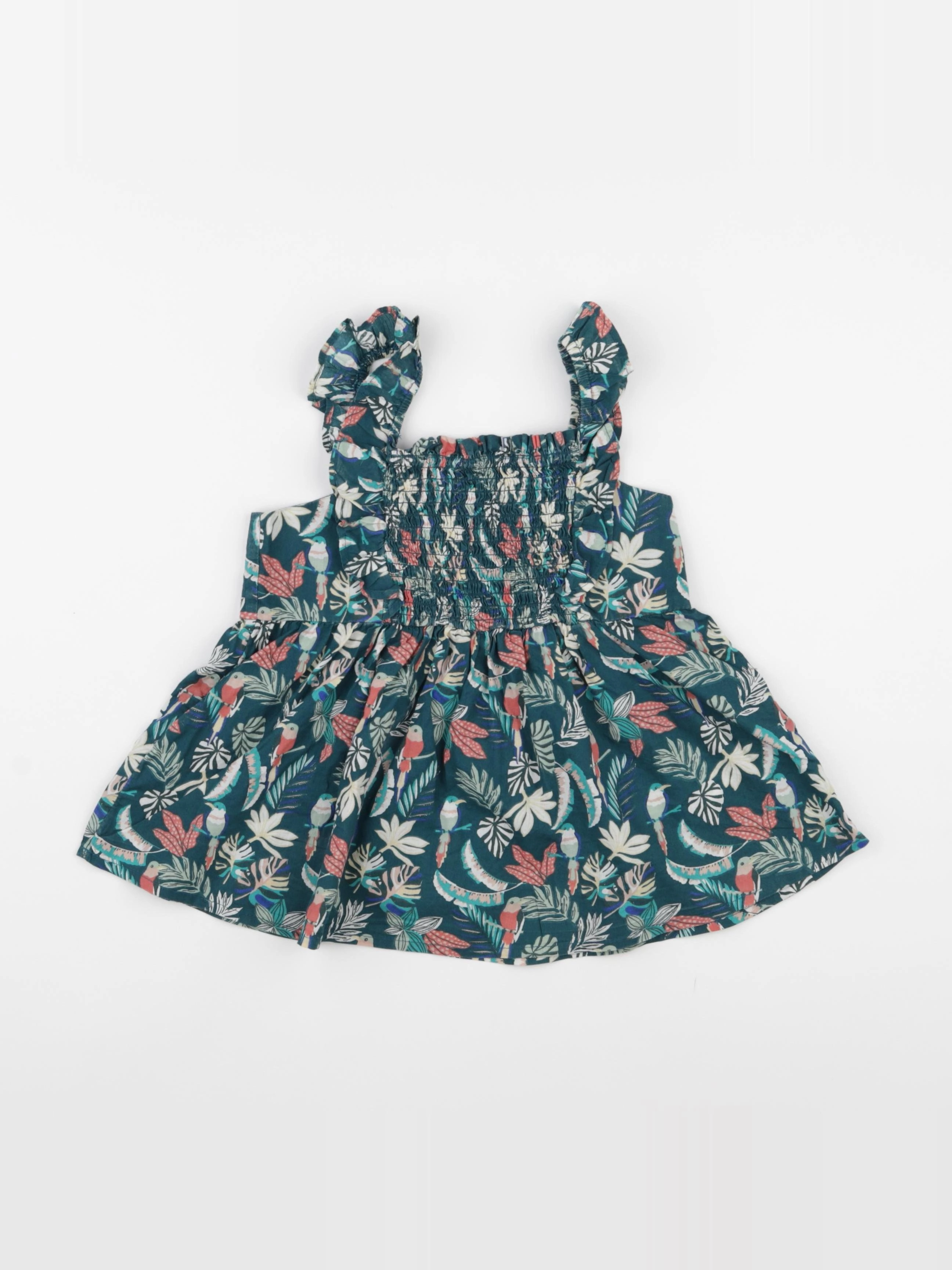 Vertbaudet - blouse vert - 7 ans