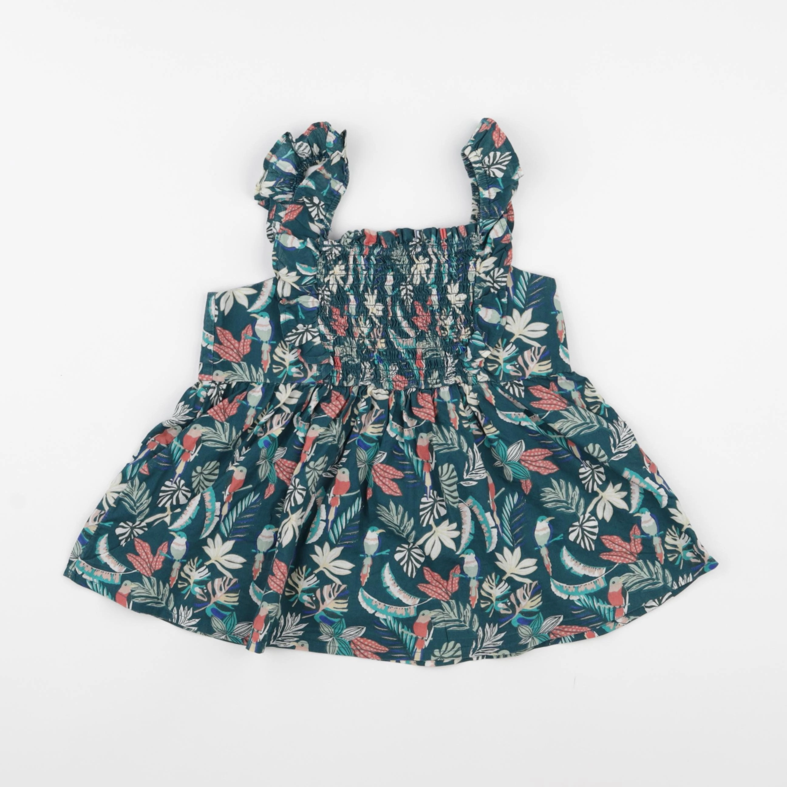 Vertbaudet - blouse vert - 7 ans