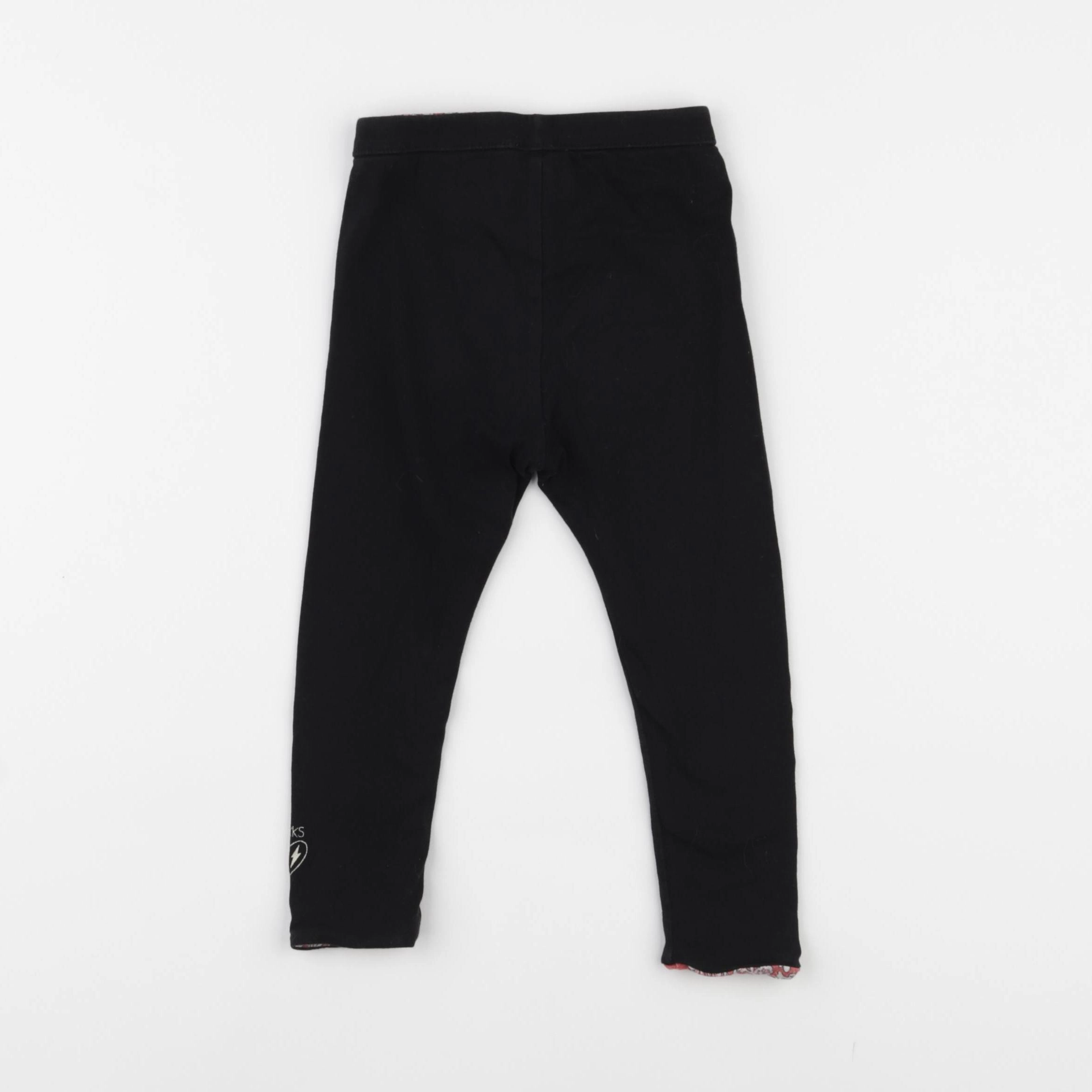 IKKS - legging réversible noir - 18 mois