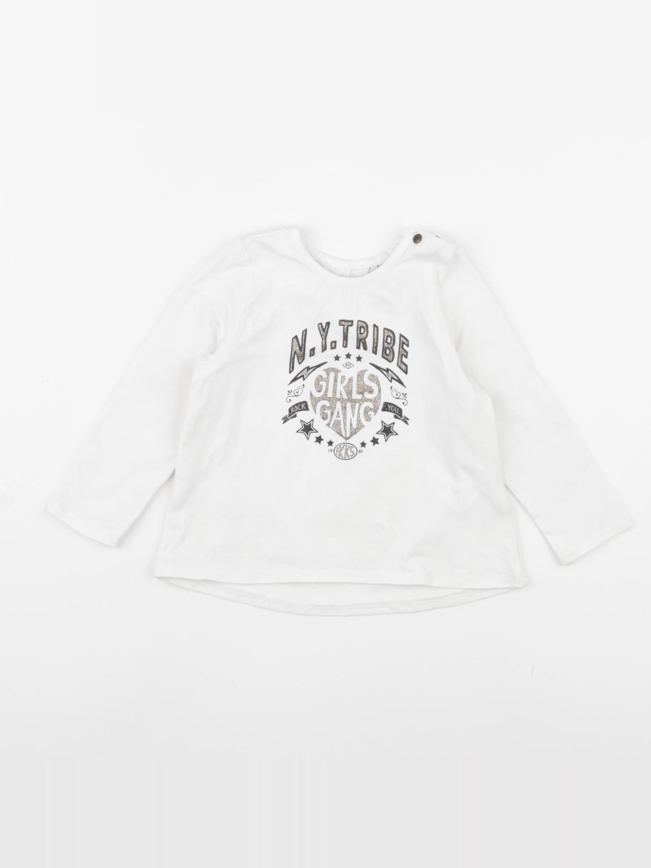 IKKS - tee-shirt blanc - 18 mois