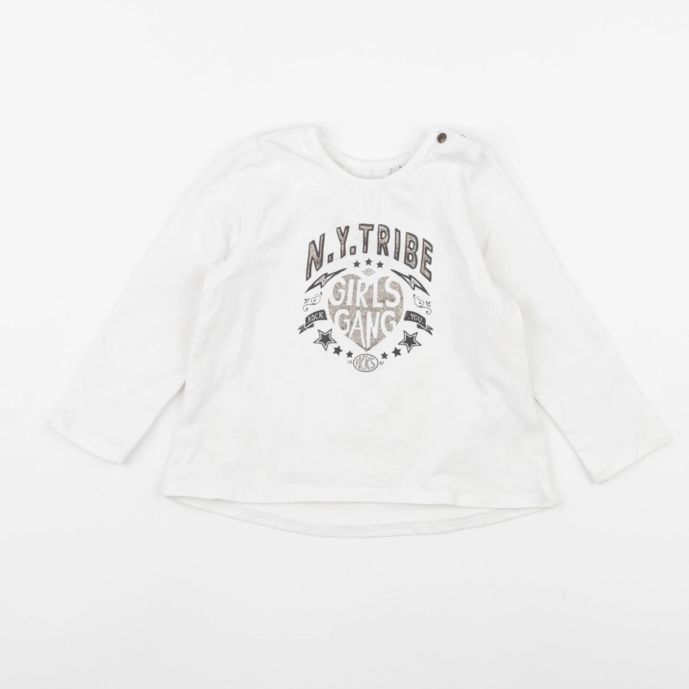 IKKS - tee-shirt blanc - 18 mois