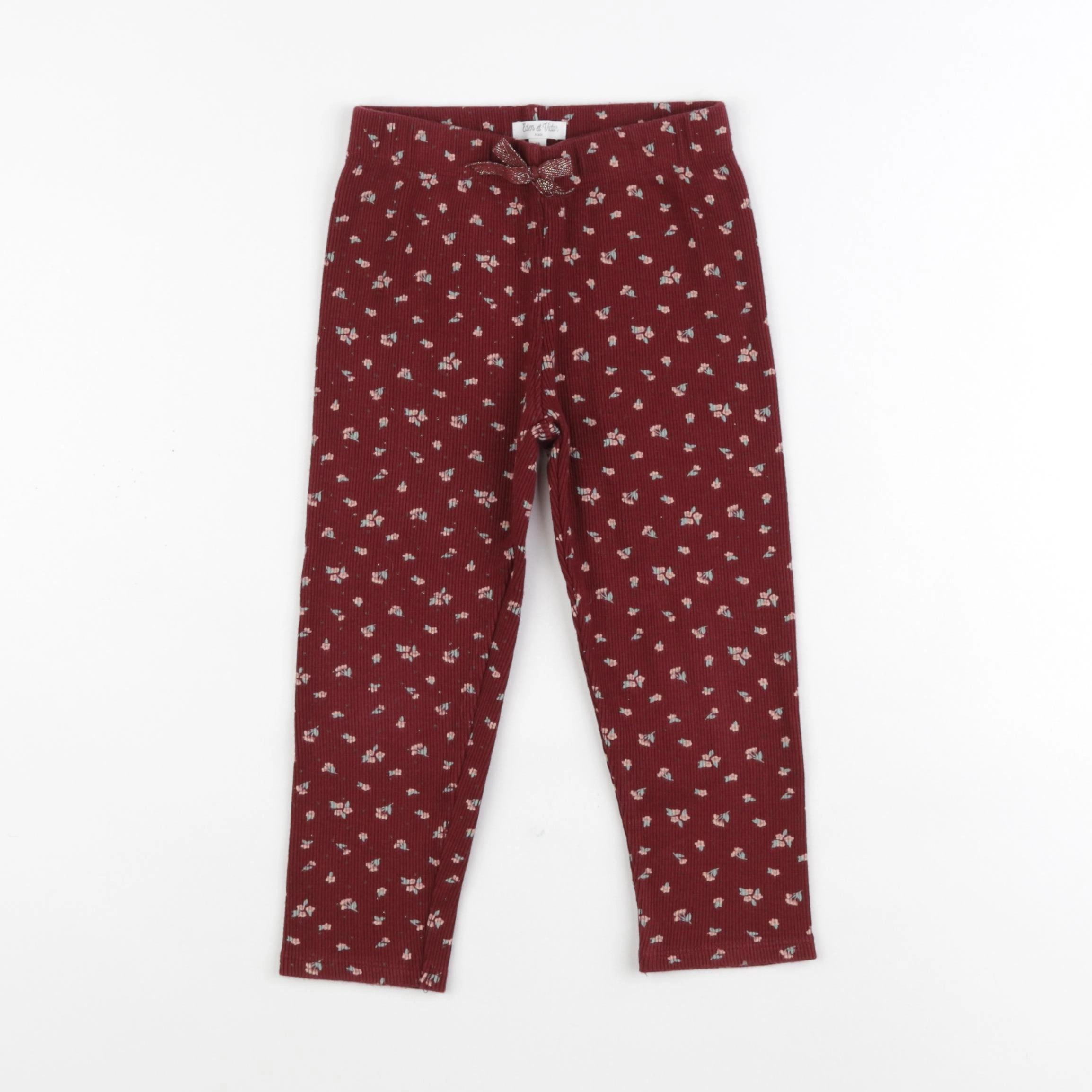 Eden & Victor - legging rouge - 4 ans