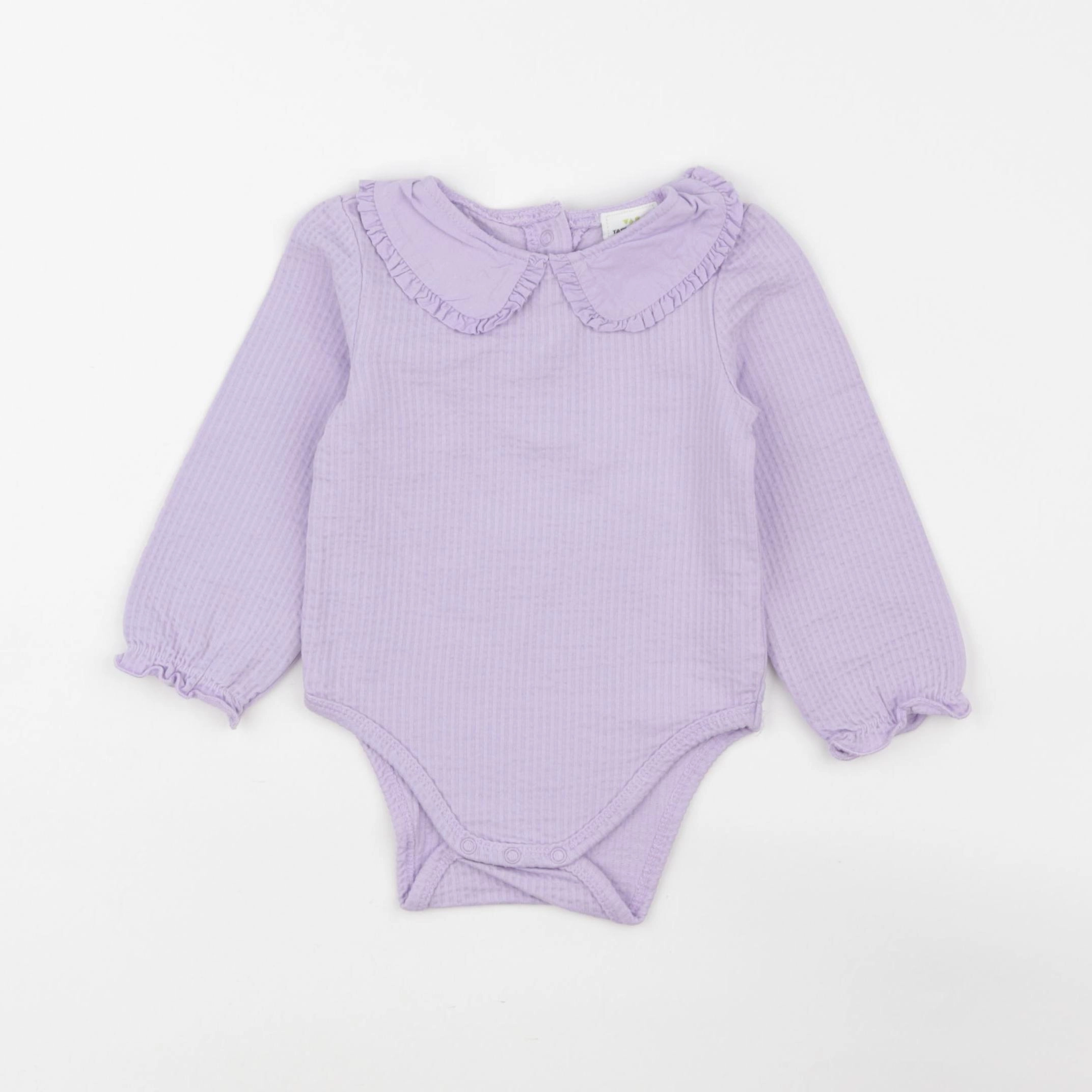 Tape à l'oeil - body à col violet - 12 mois