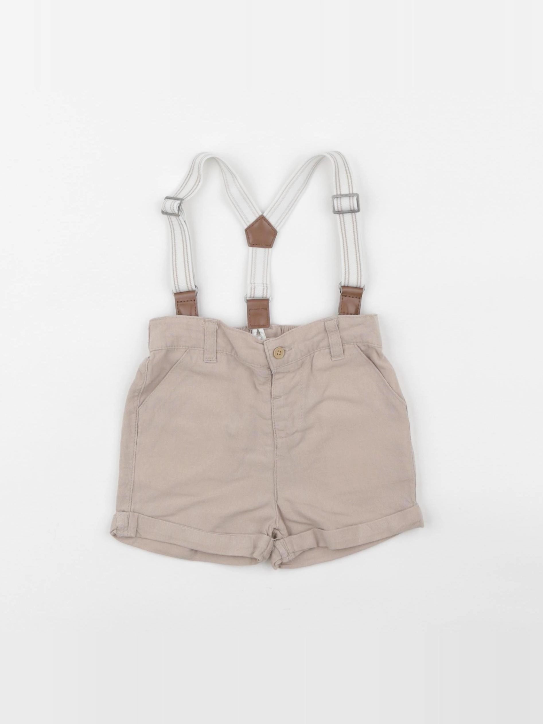 Vertbaudet - short marron - 9 mois