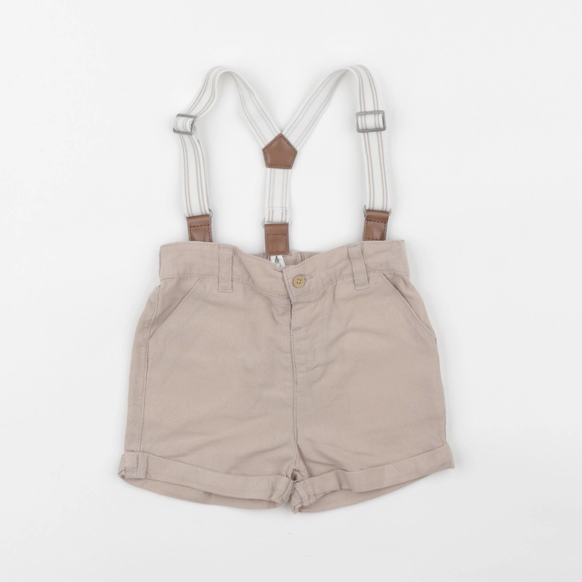 Vertbaudet - short marron - 9 mois