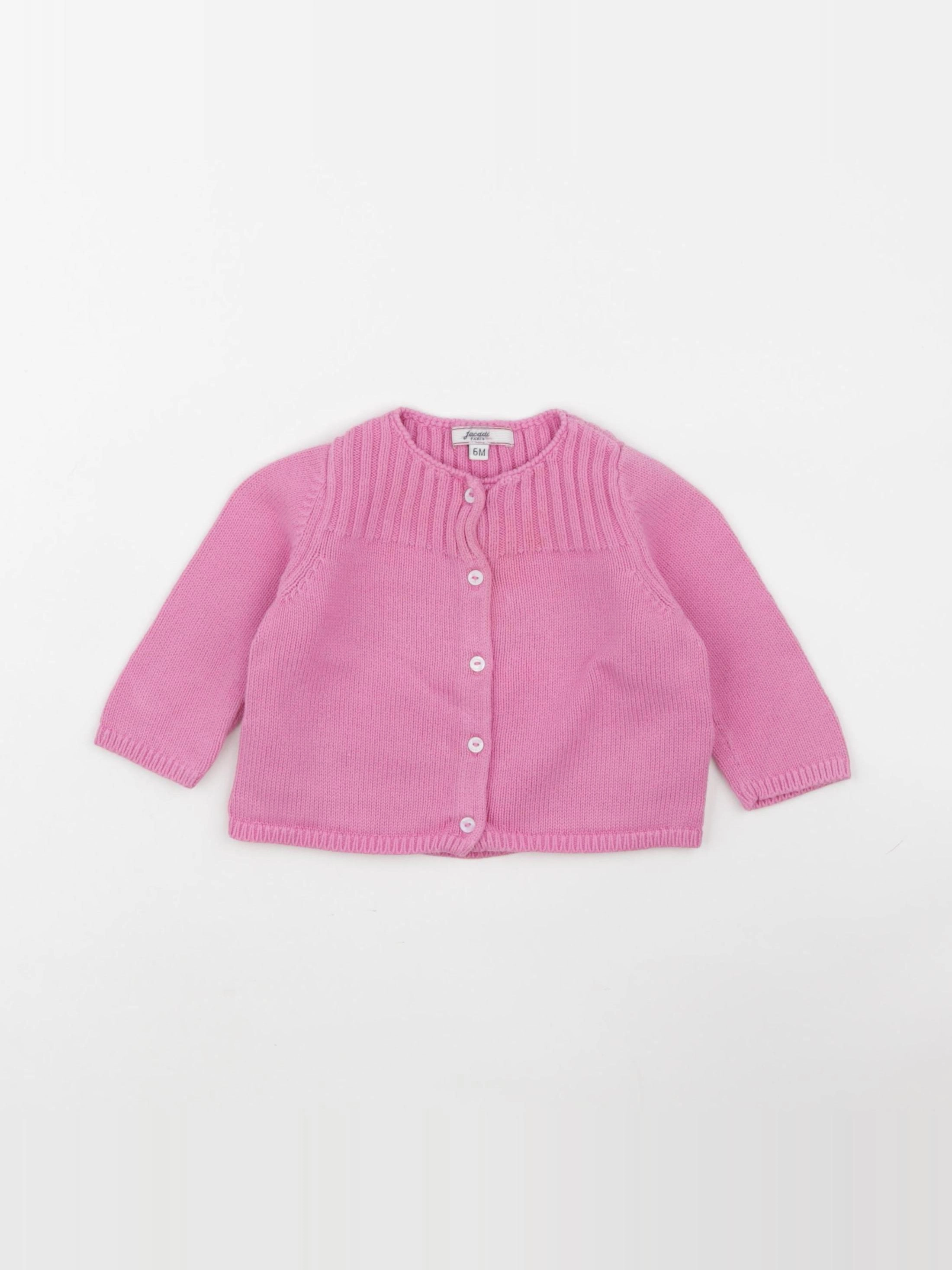 Jacadi - gilet rose - 6 mois