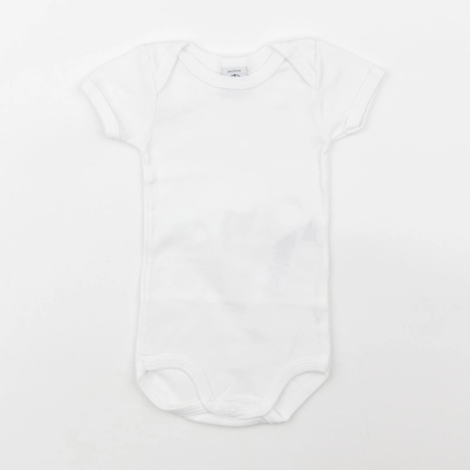 Petit Bateau - body blanc - 6 mois