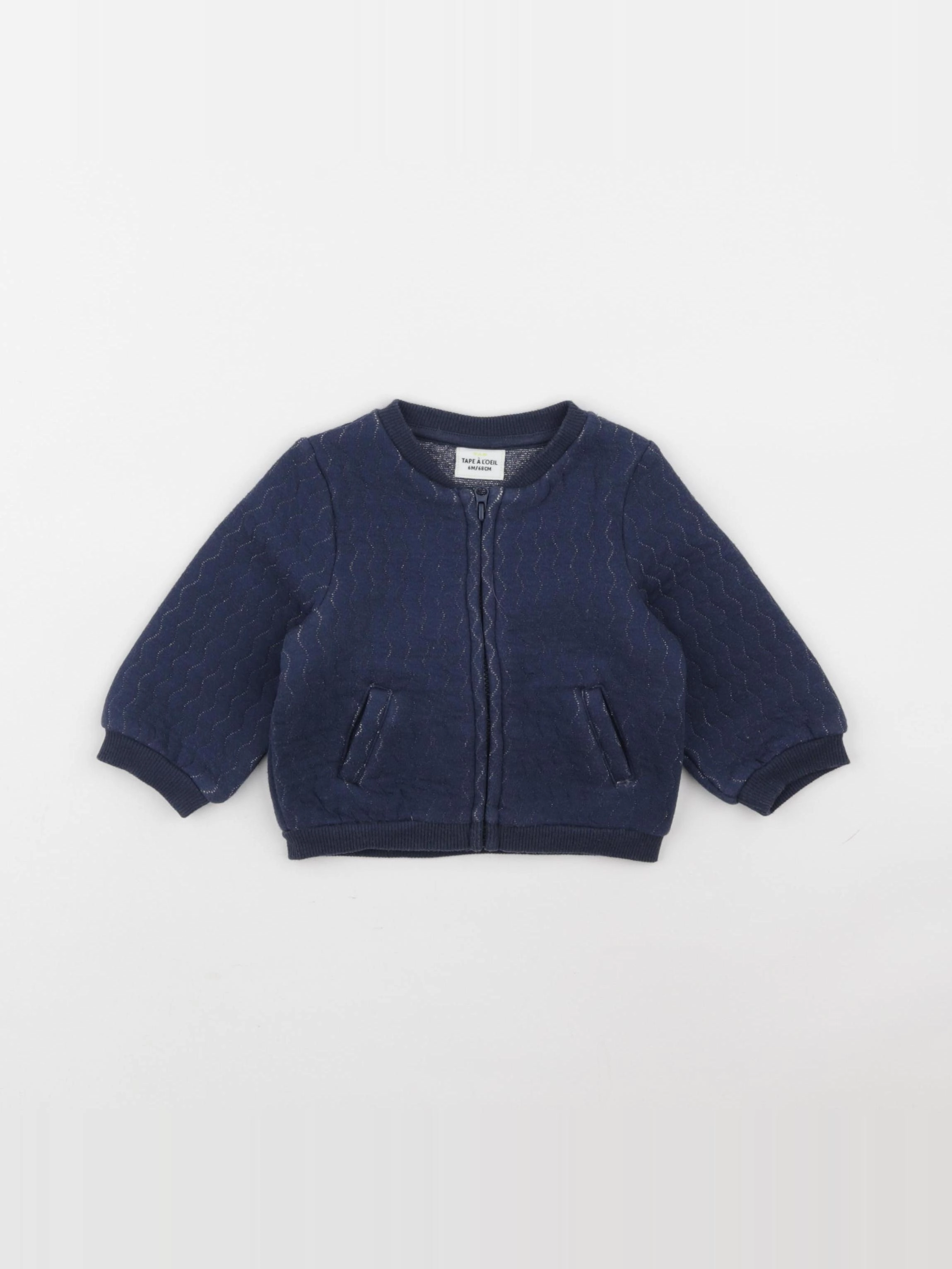 Tape à l'oeil - sweat bleu - 6 mois