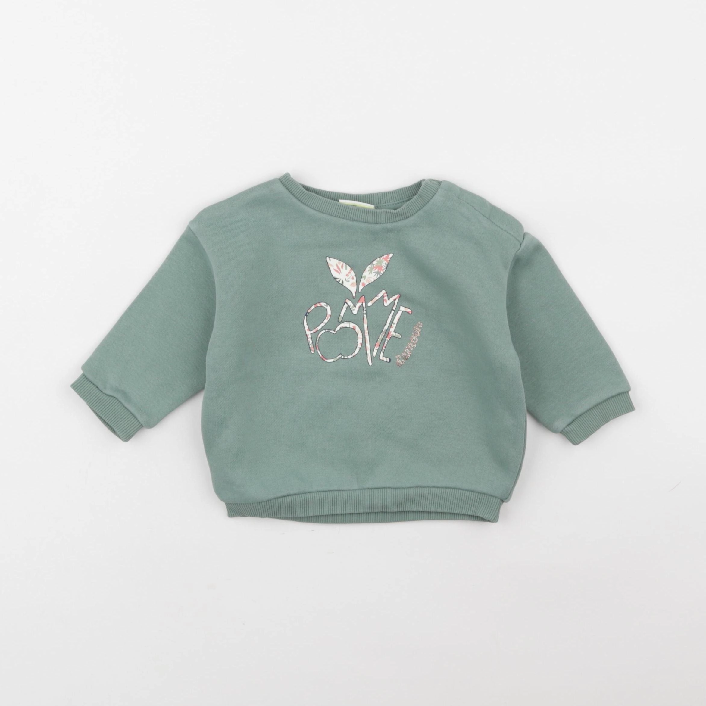 Tape à l'oeil - sweat vert - 6 mois