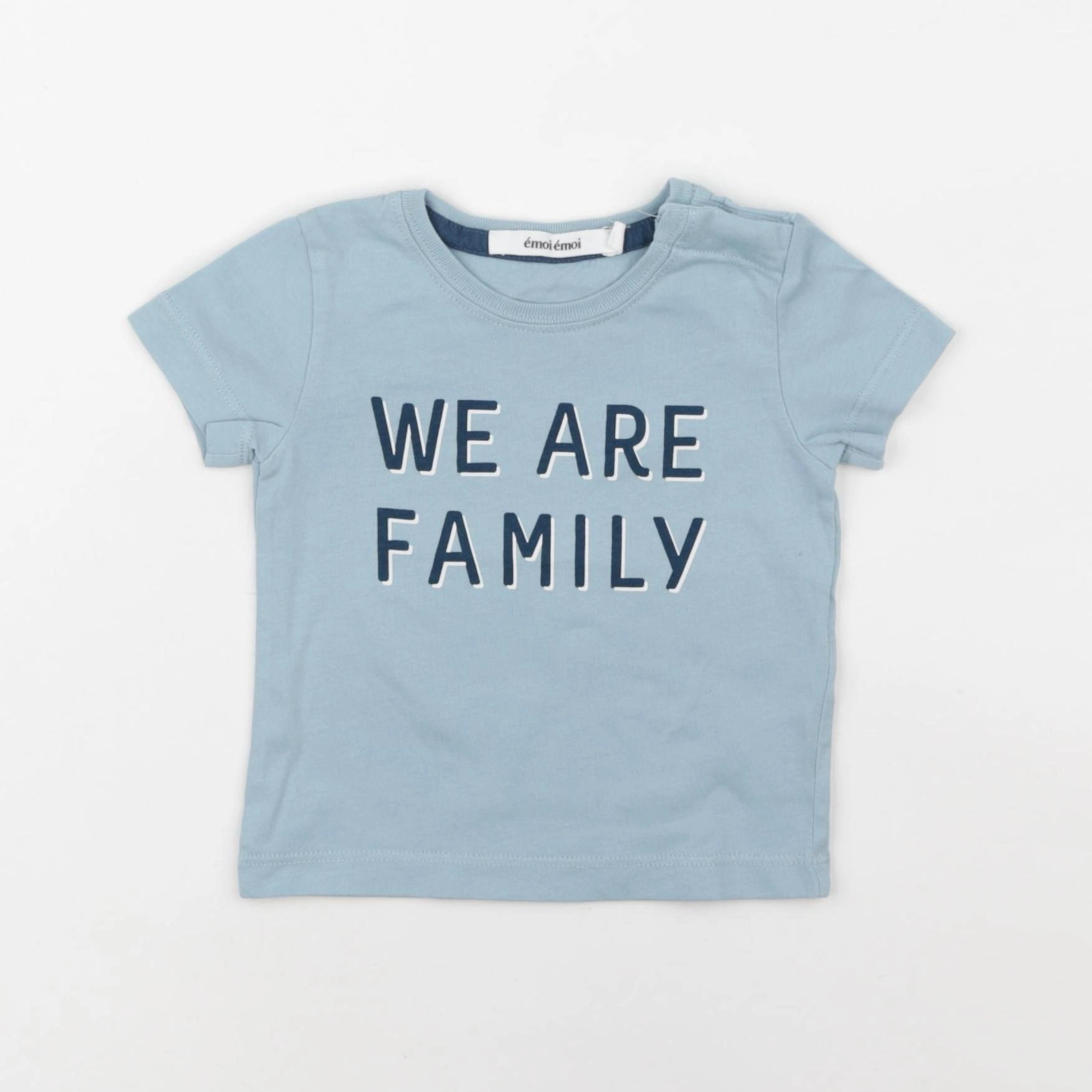 Emoi emoi - tee-shirt bleu - 6 mois