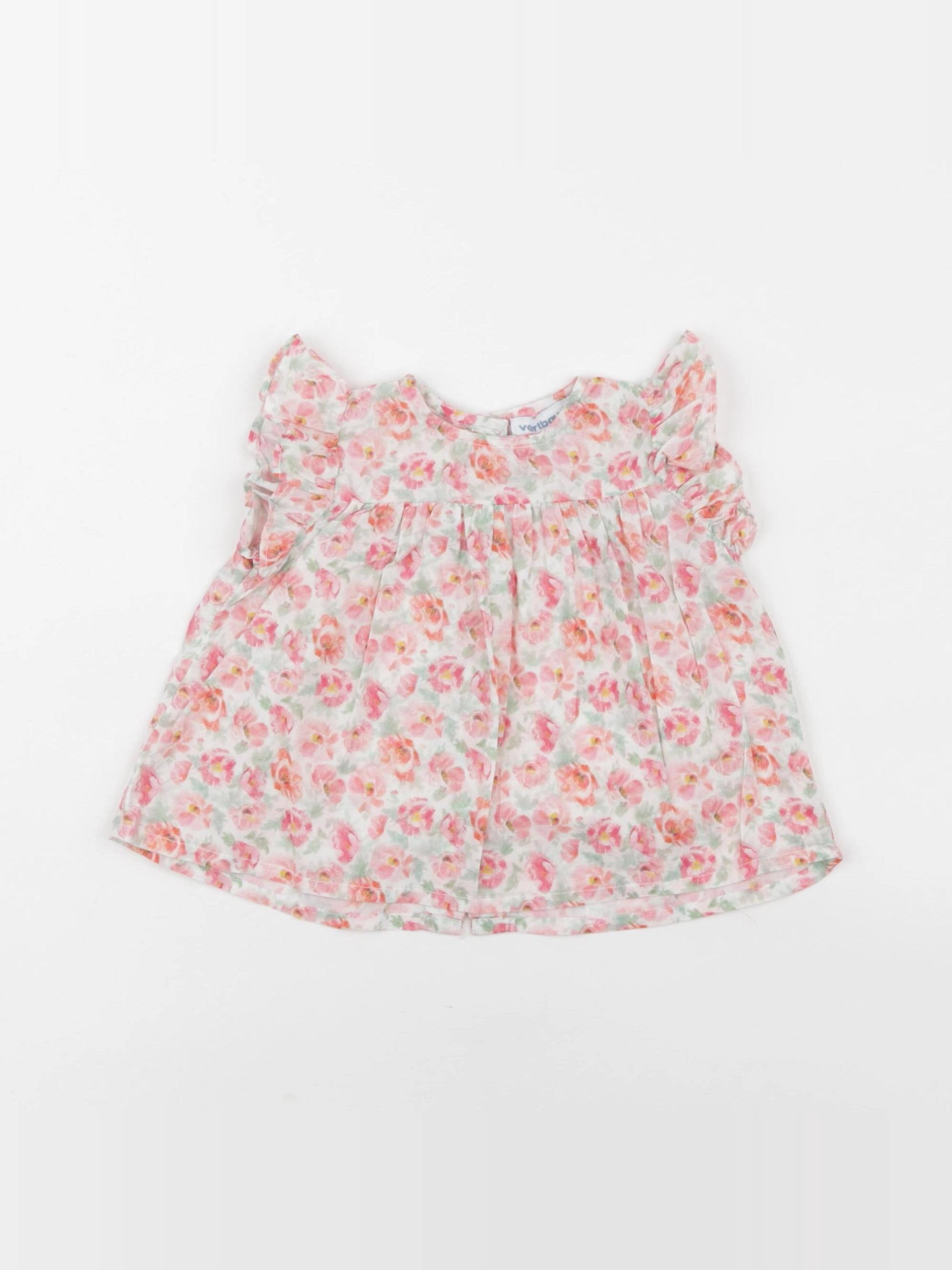 Vertbaudet - blouse rose - 6 mois