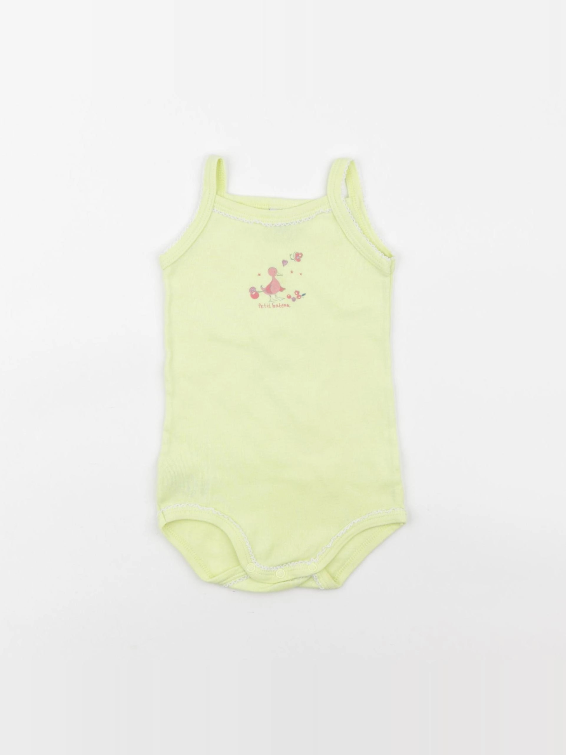 Petit Bateau - body jaune - 6 mois