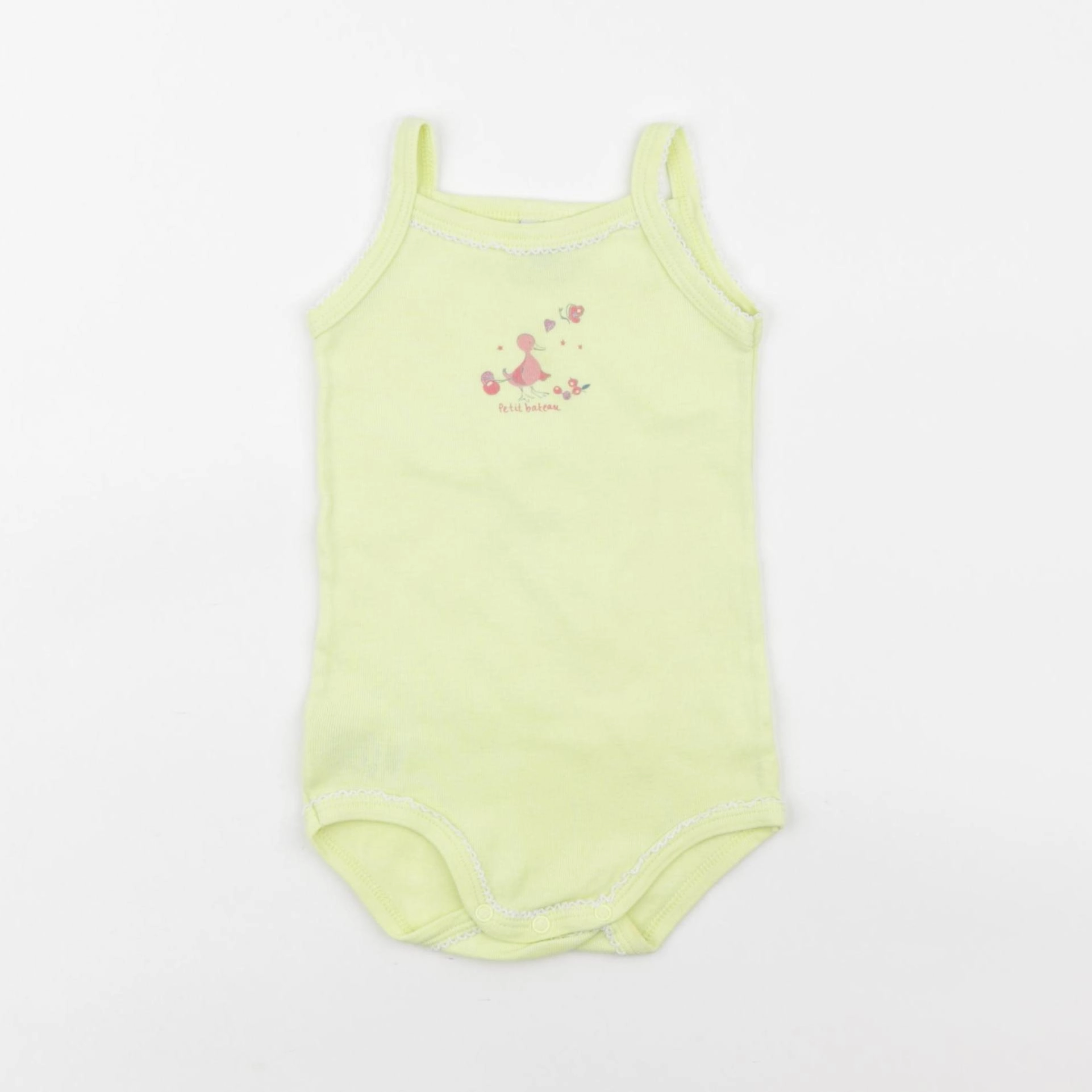 Petit Bateau - body jaune - 6 mois