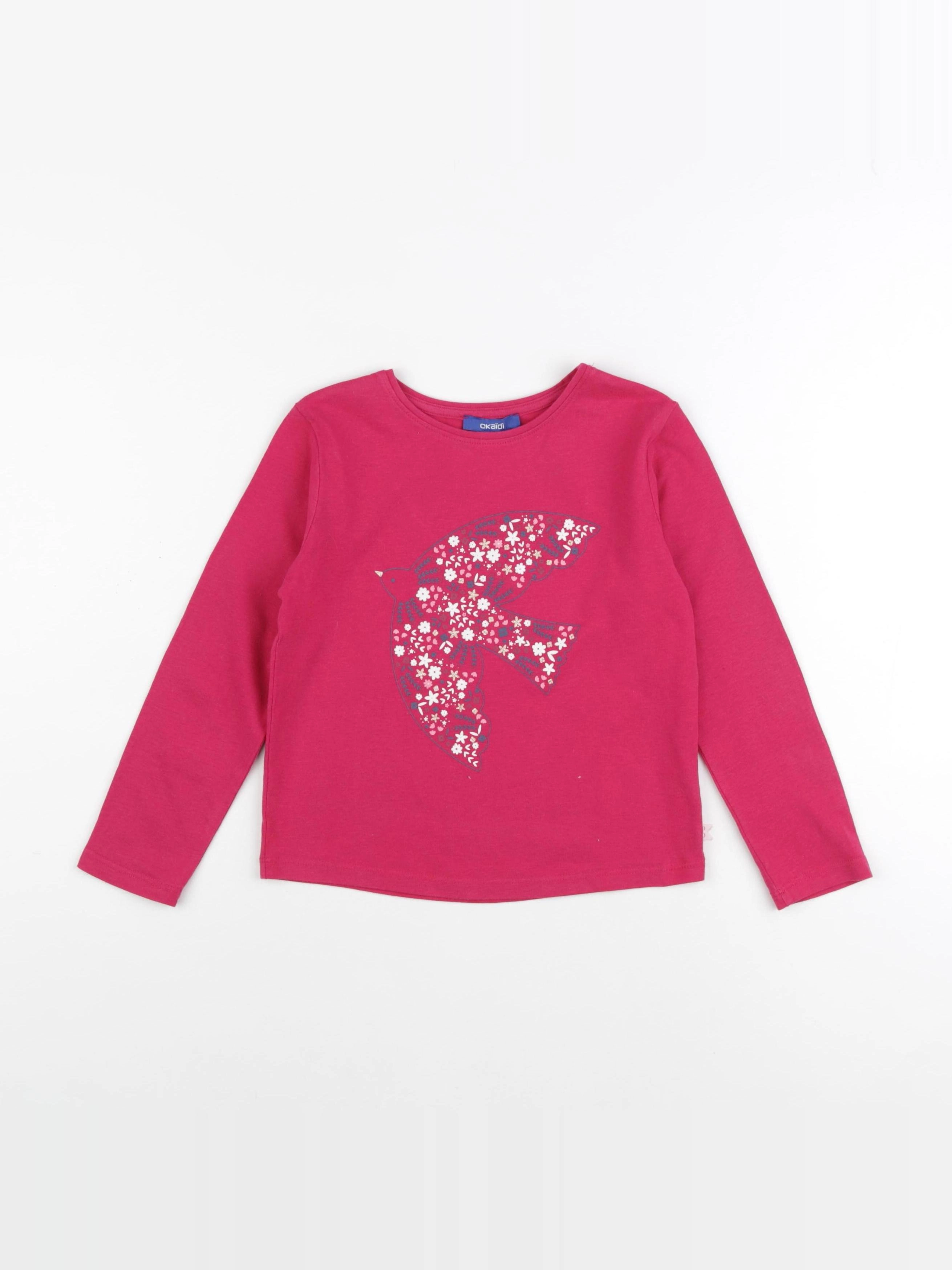 Okaidi - tee-shirt rose - 6 ans