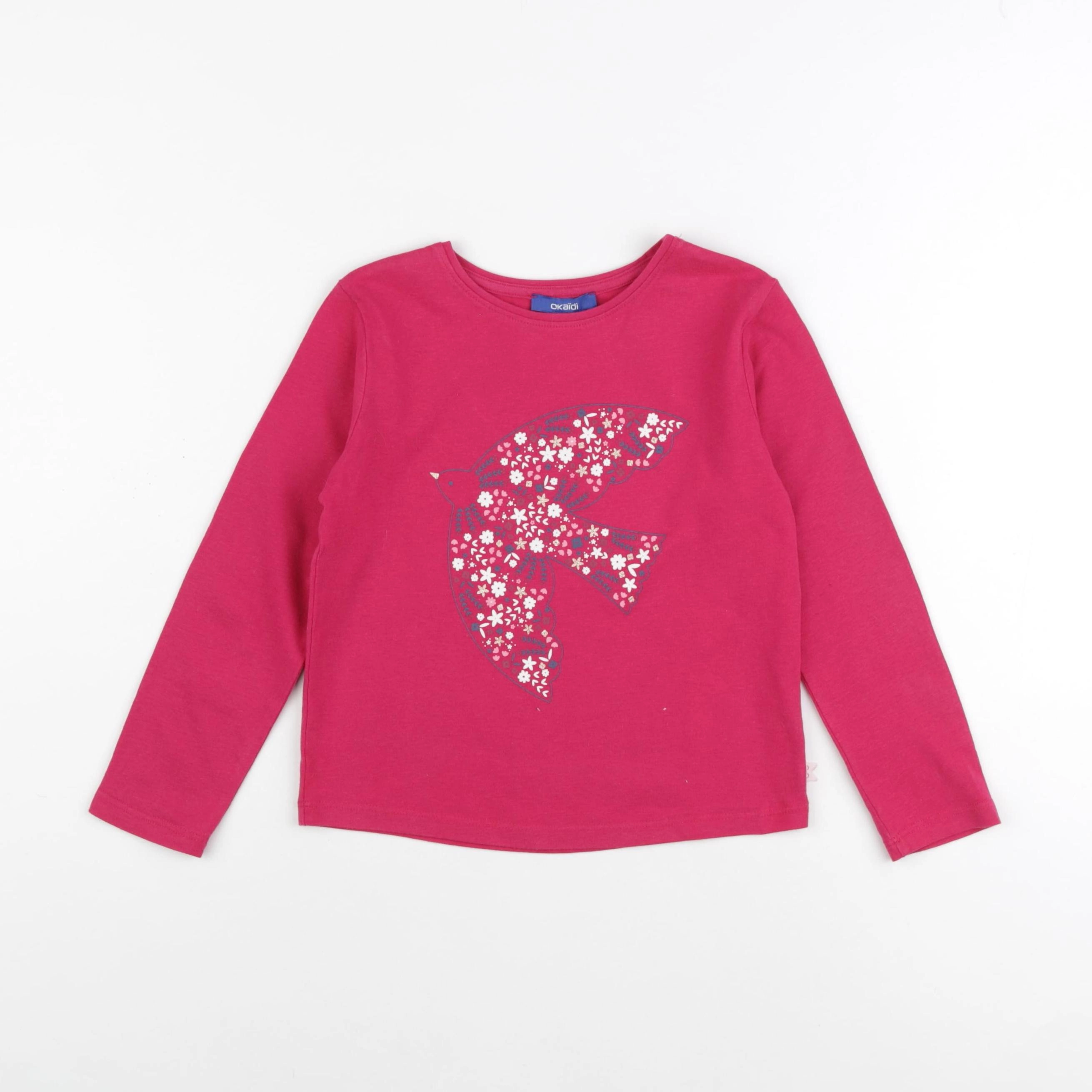 Okaidi - tee-shirt rose - 6 ans