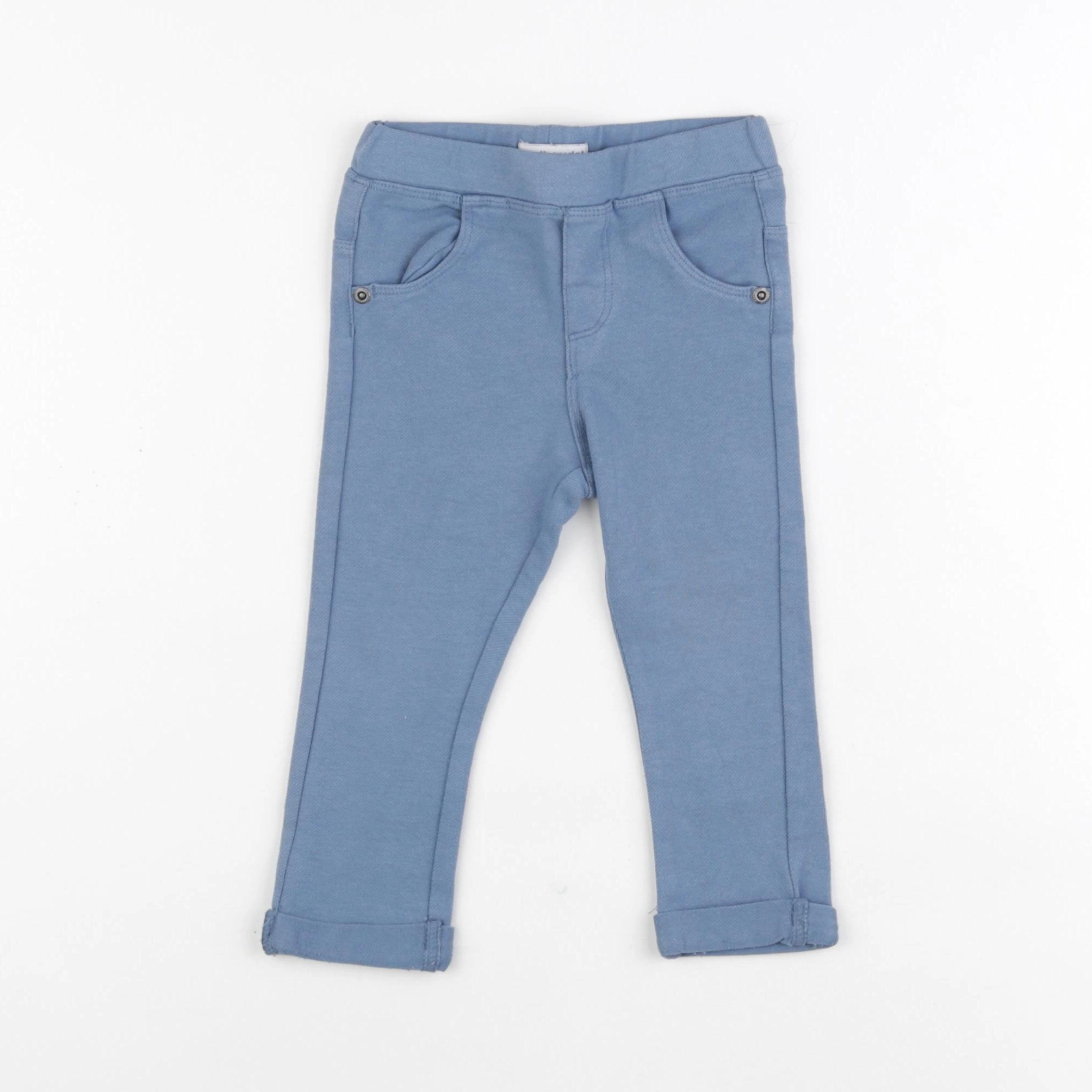 Vertbaudet - jegging bleu - 18 mois
