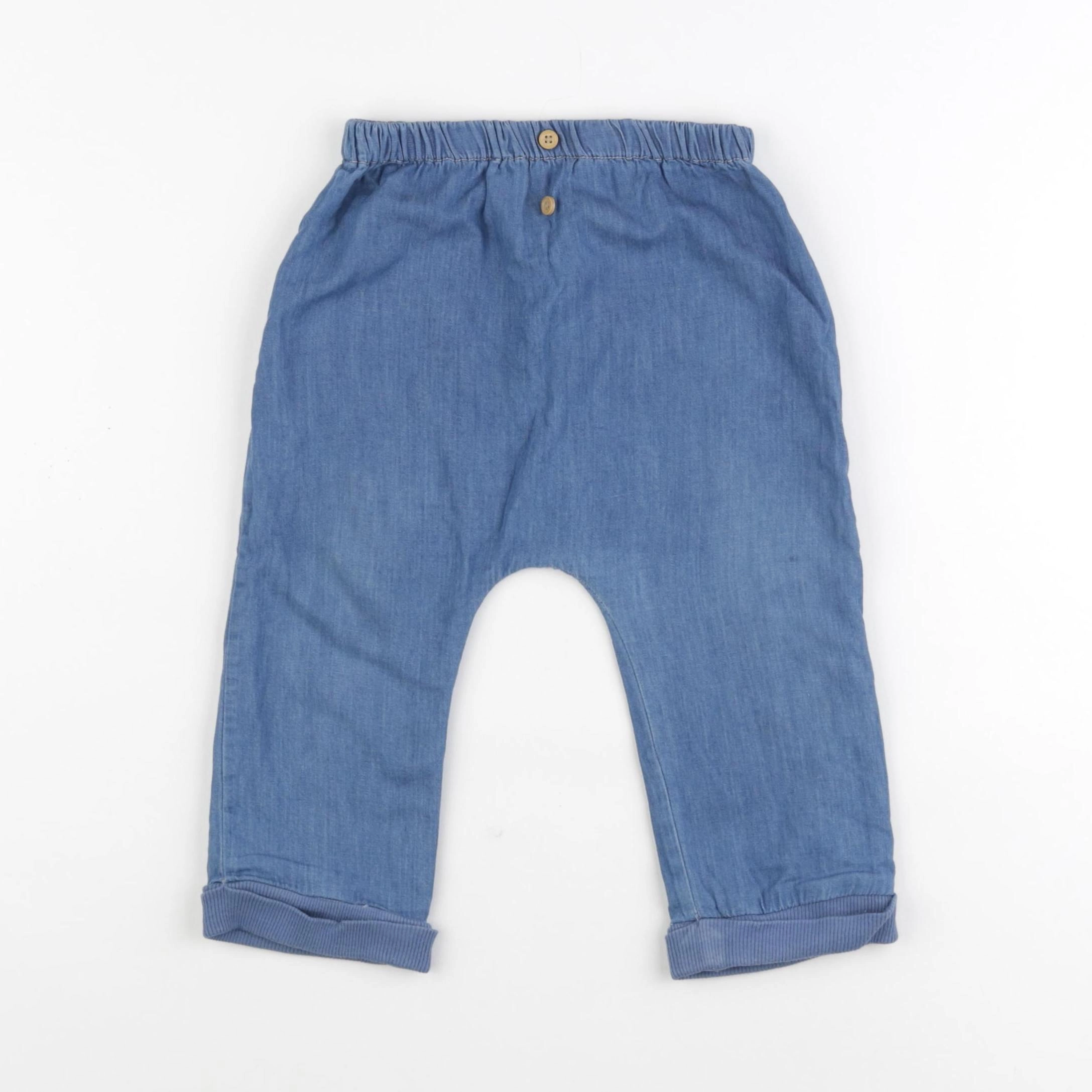 Boutchou - pantalon bleu - 18 mois