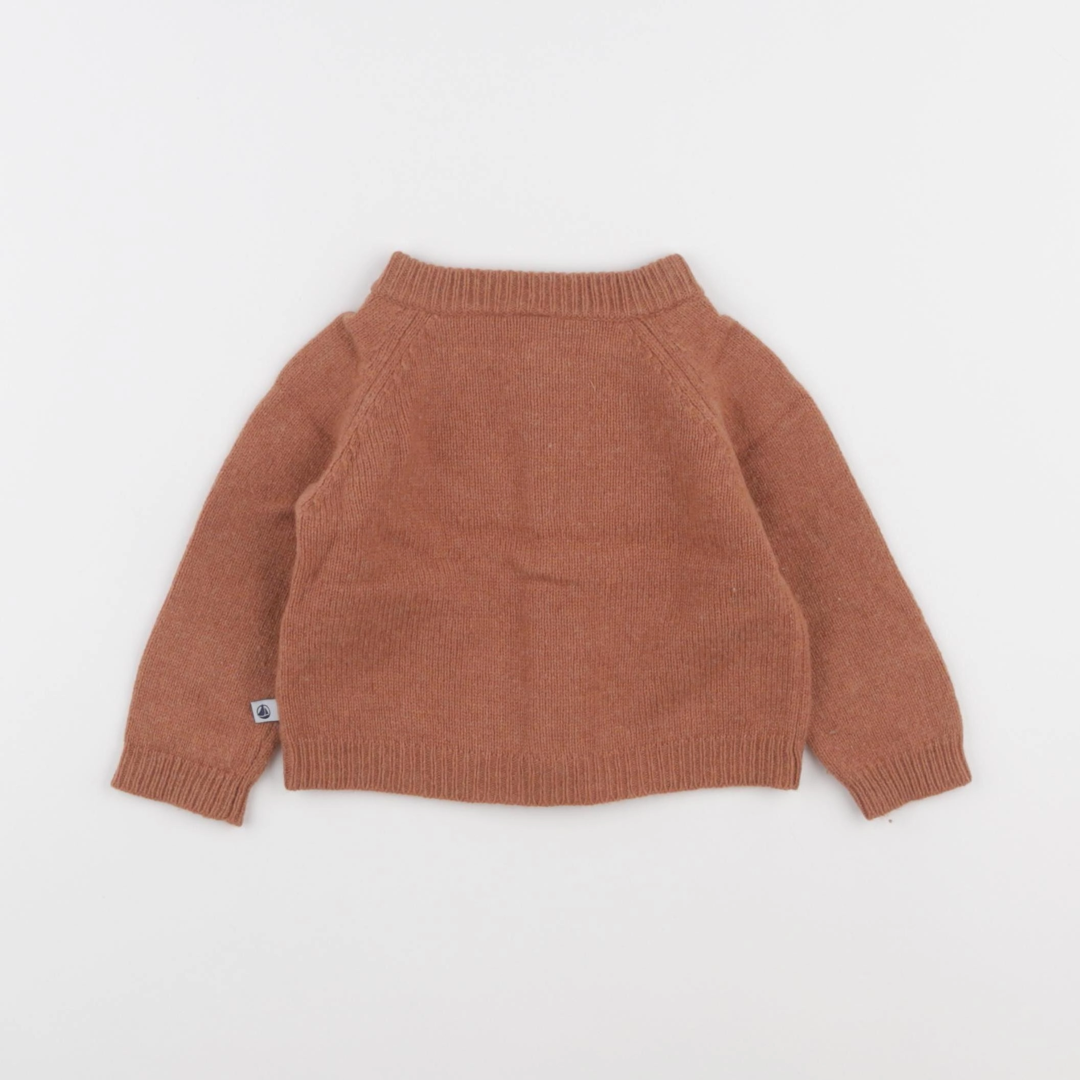 Petit Bateau - gilet marron - 12 mois