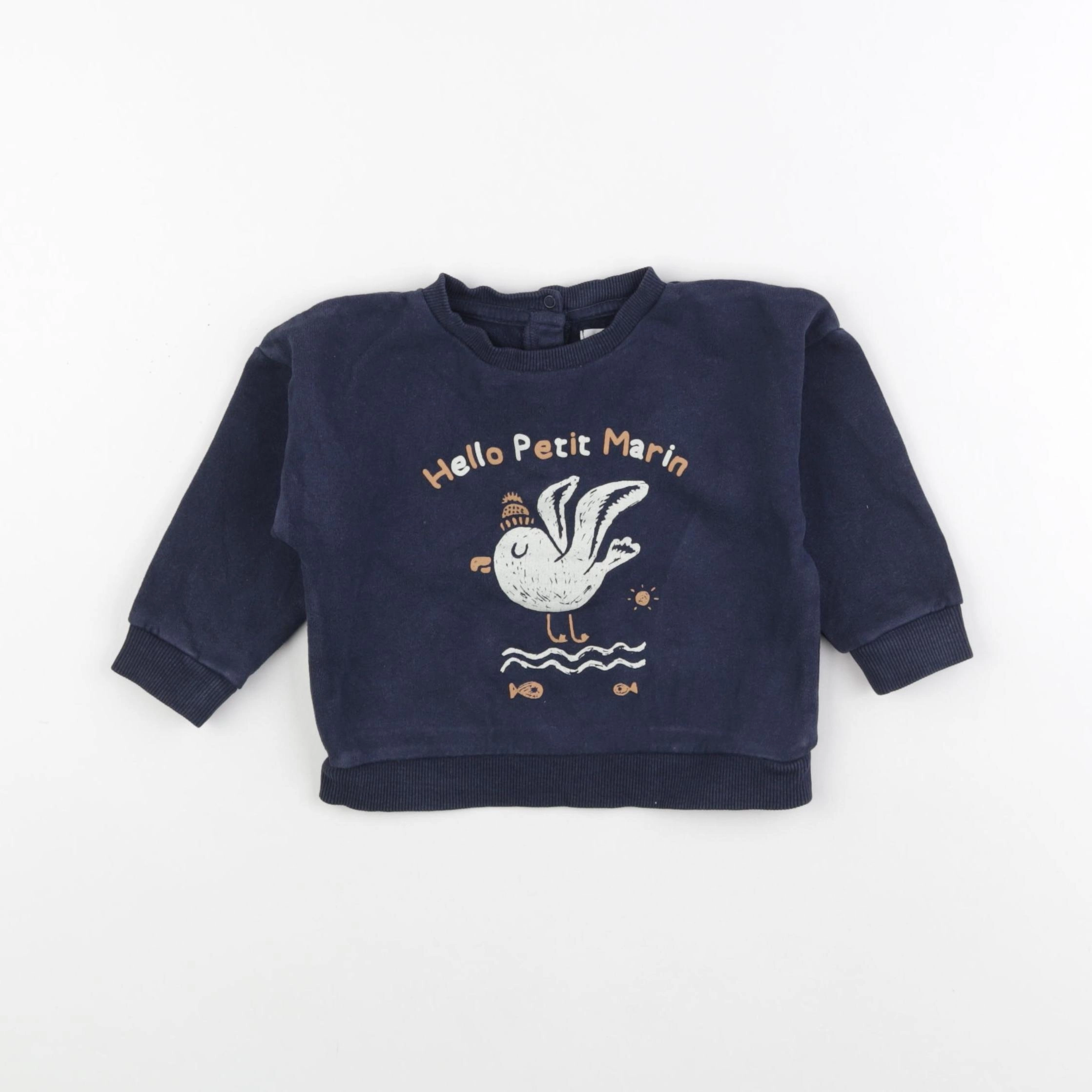 Vertbaudet - sweat bleu - 18 mois