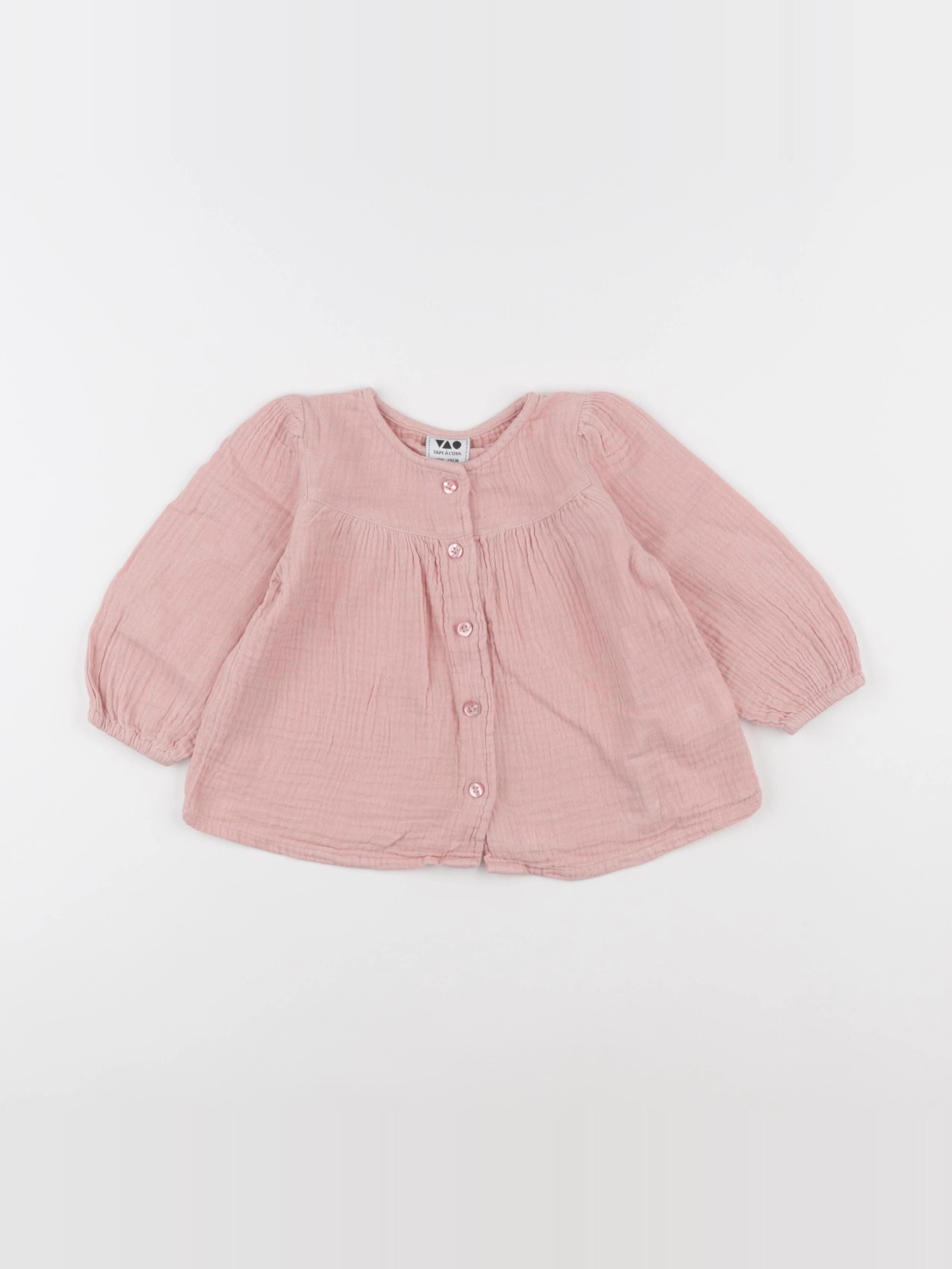 Tape à l'oeil - blouse rose - 12 mois