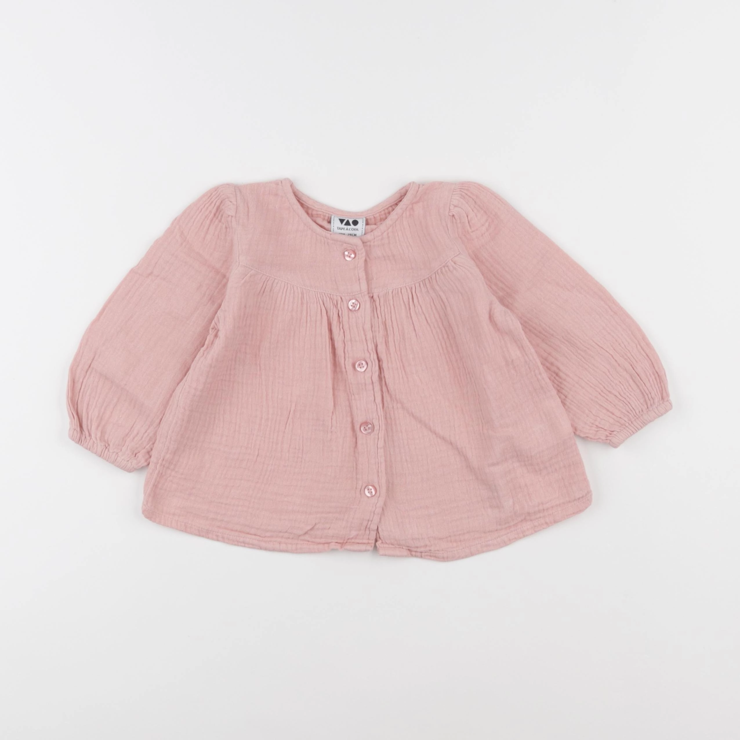 Tape à l'oeil - blouse rose - 12 mois
