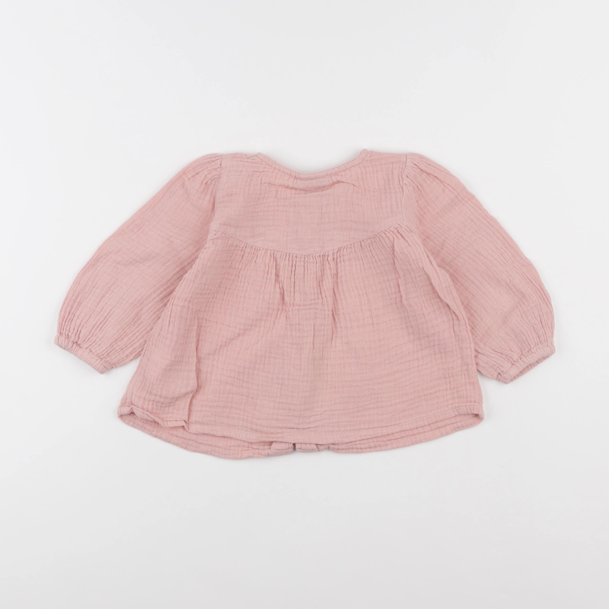 Tape à l'oeil - blouse rose - 12 mois