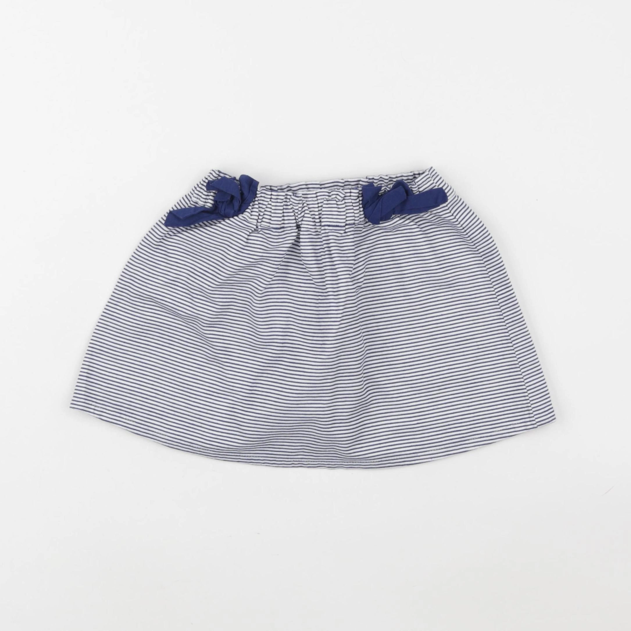 Vertbaudet - jupe blanc, bleu - 2 ans