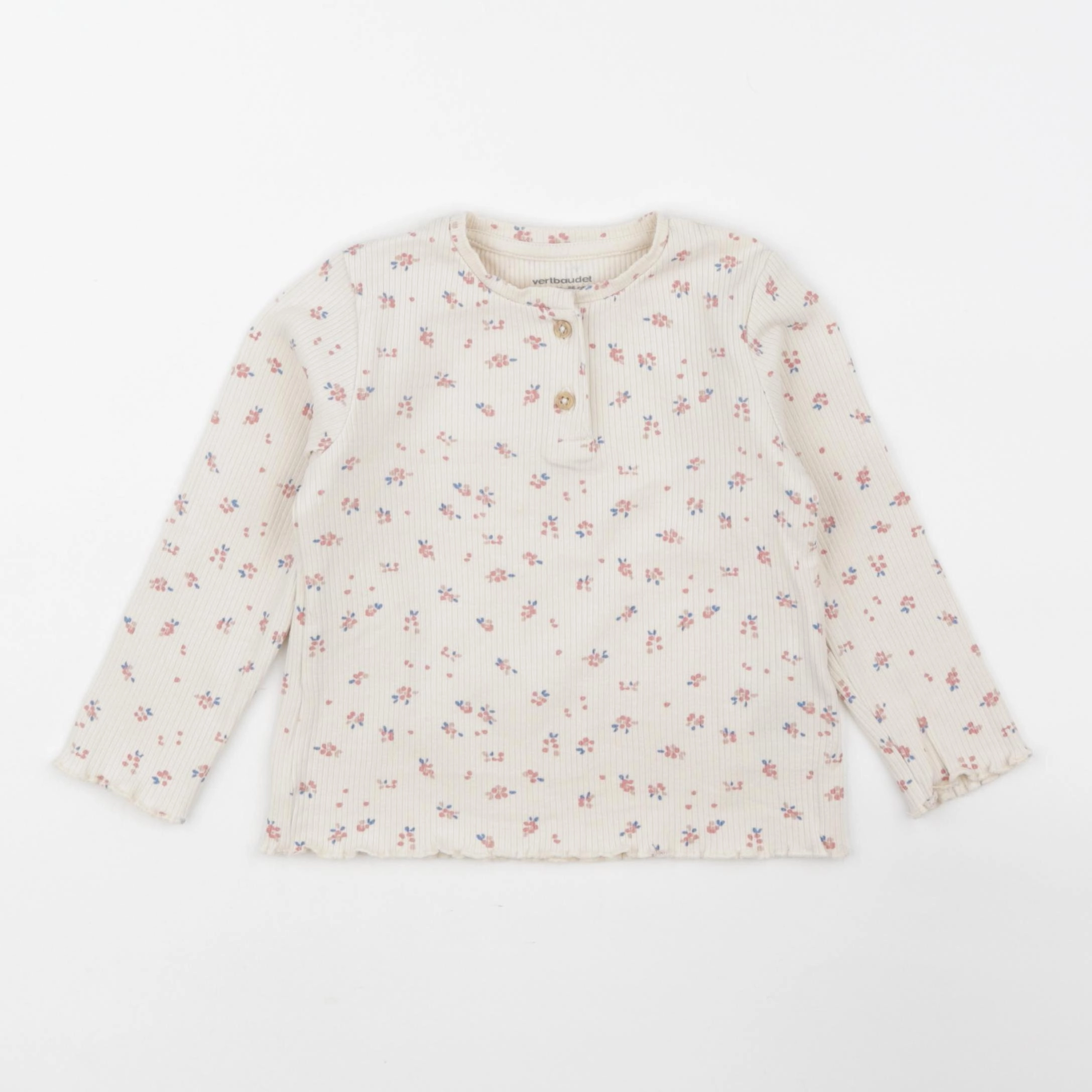 Vertbaudet - tee-shirt beige - 24 mois