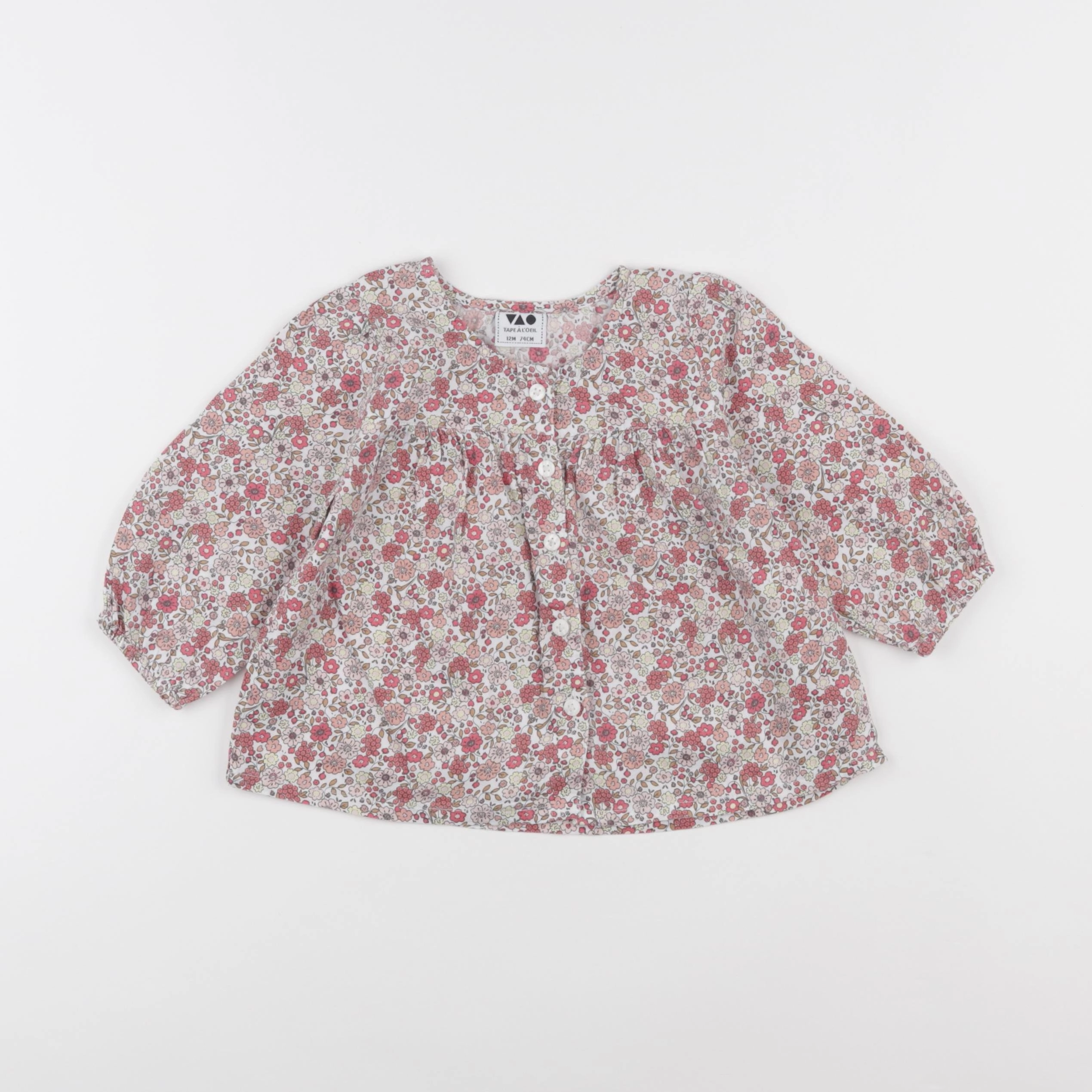 Tape à l'oeil - blouse rose - 12 mois